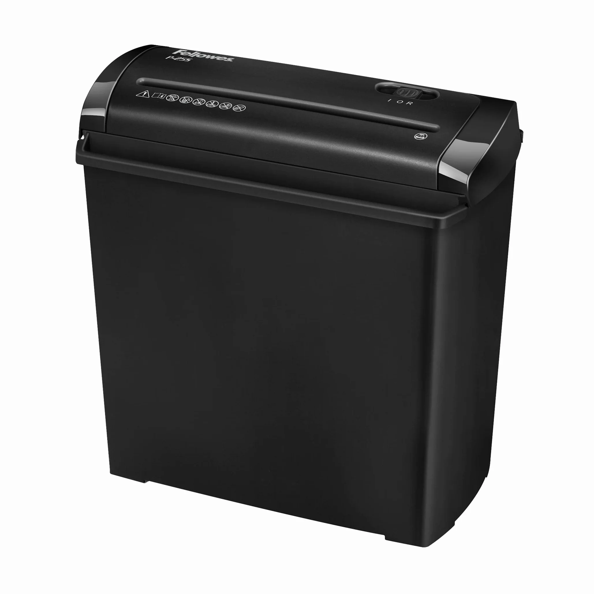 Fellowes P-25S Trituradora de Papel Corte en Tiras, 5 Hojas, 11L, DIN-P1, Negro