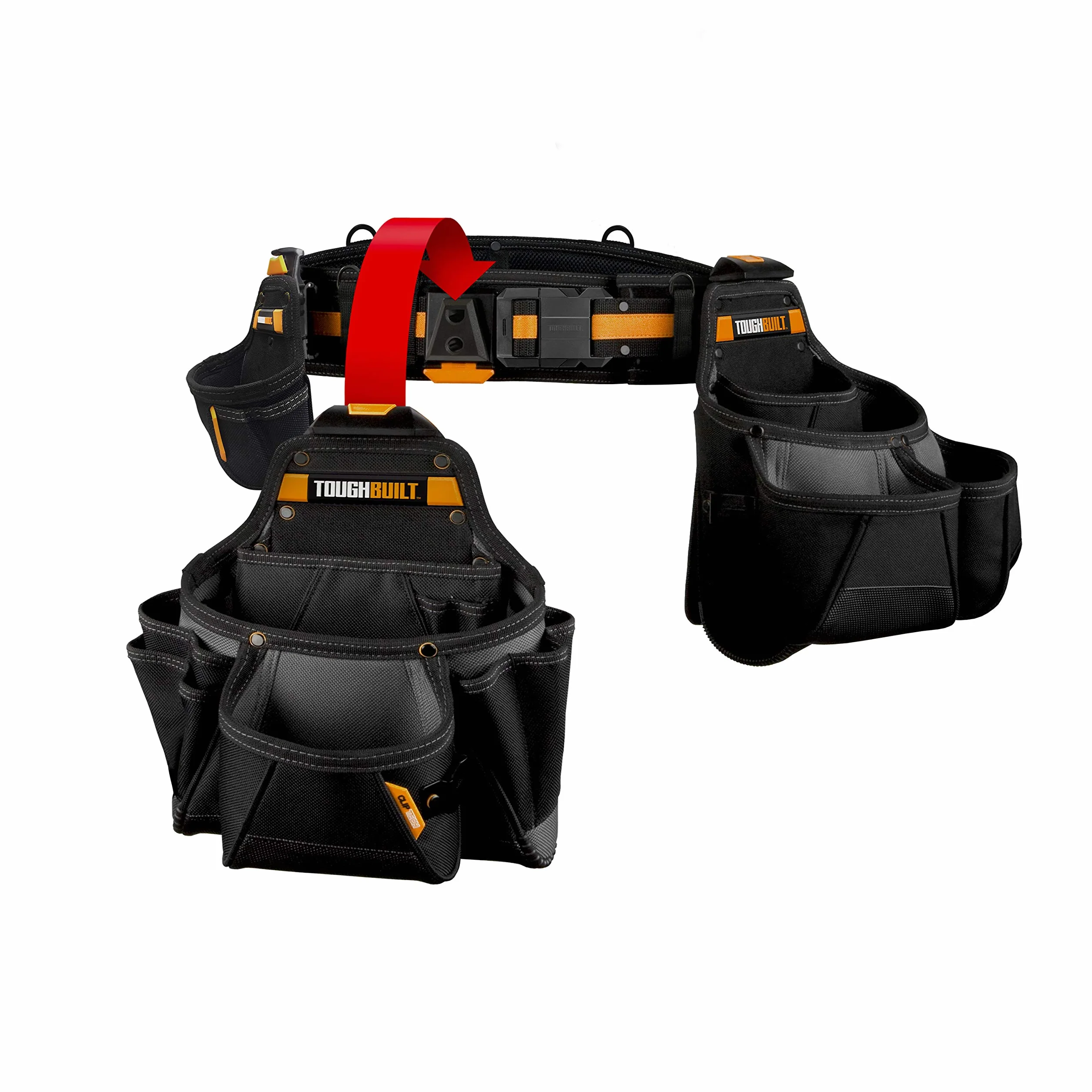 TOUGHBUILT TOU-CT-101-4 - Juego de cinturones de herramientas para contratistas (4 piezas)