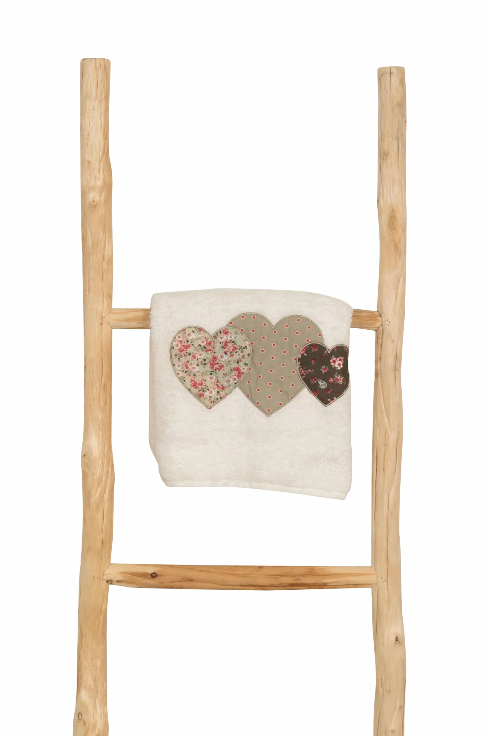 Biscottini Escalera toallero baño 148 x 36 x 3 – Escalera decorativa de madera – Toallero de bambú