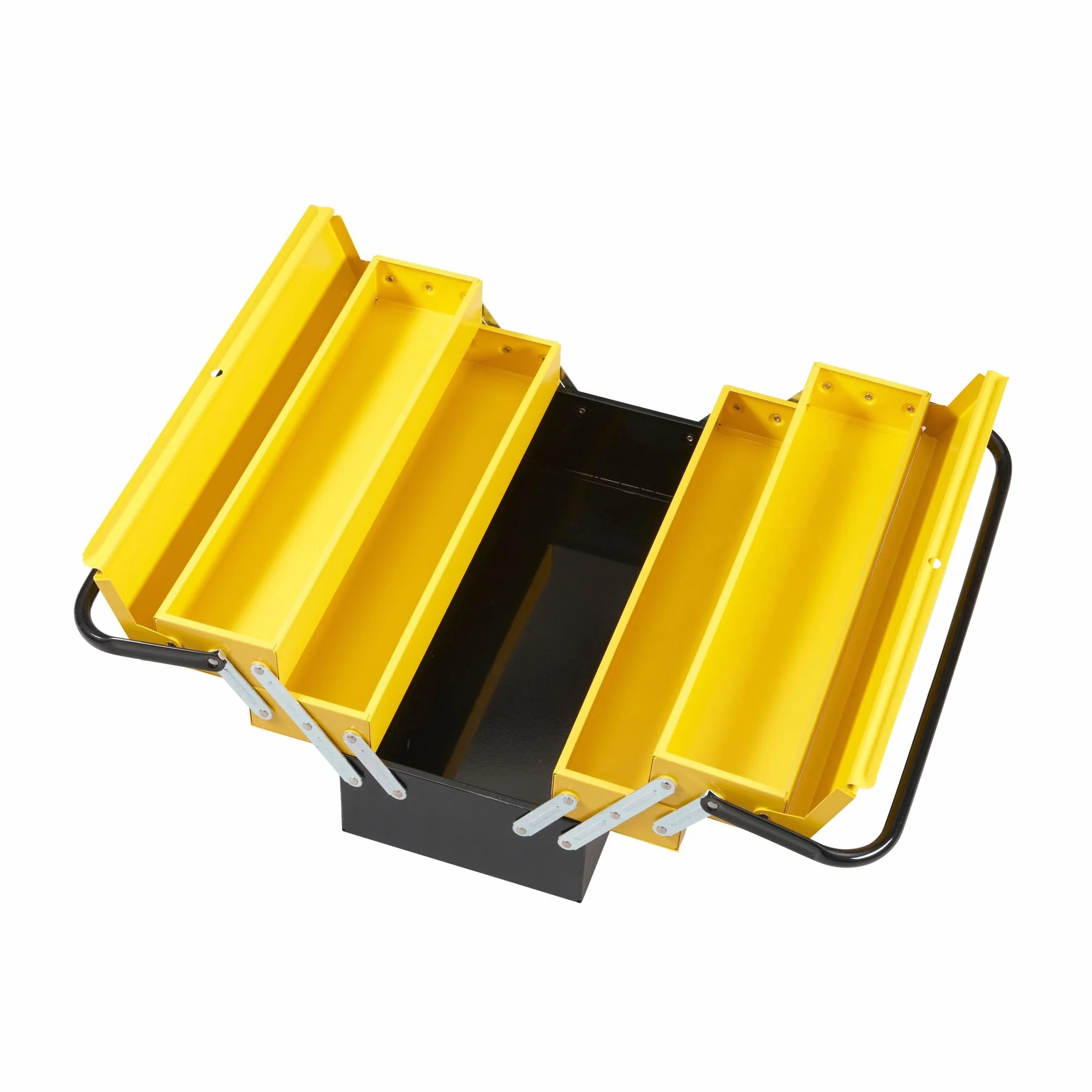 STANLEY - Caja de herramientas metálica de 5 cajones, Gran volumen de almacenamiento, Dos asas con bisagra, Sistema antipinzamiento, Dimensiones: 47.70 x 25.70 x 22.10 cm, 1-94-738