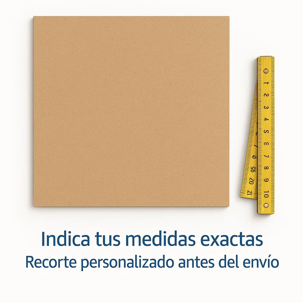 Genérico - Tableros de madera MDF cortados con láser a medida en cualquier tamaño y disponible en 2,5mm, 5mm o 10mm de grosor