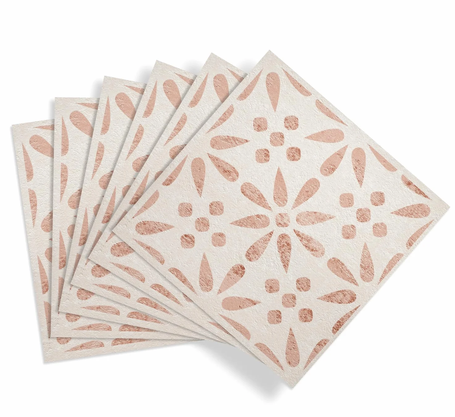 d-c-fix losetas adhesivas para suelo Flores Vintage (pack 11, 30,5 cm x 30,5 cm) – baldosas de PVC adhesivas para suelo de calidad – suelo vinílico fácil de limpiar y ajustable