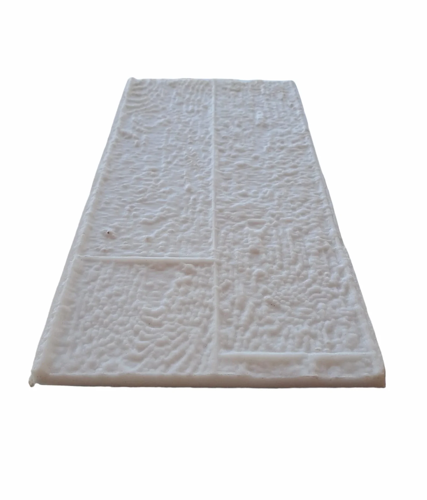 TK Moldes para hormigon impreso, mortero impreso y cemento impreso semirígido y reutilizable. Cemento vertical, hormigon vertical, mortero vertical. Imitación lama de madera 40cm x 20cm.