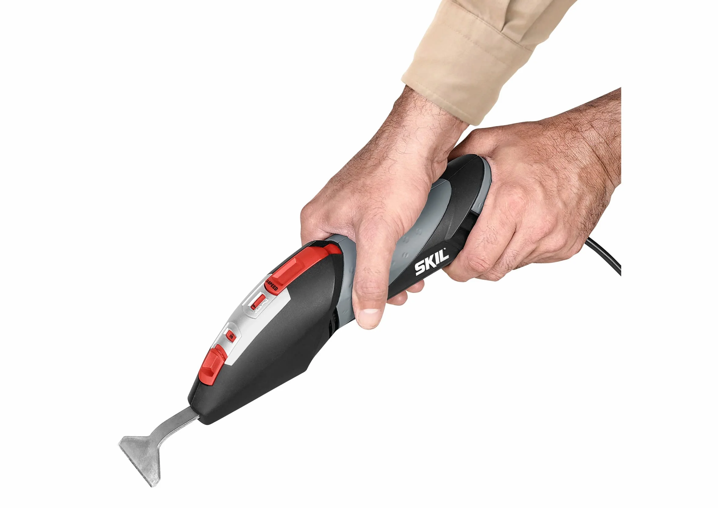 Skil Masters 7720 MA Rascador eléctrico (250 W, 3 velocidades, cable de 4 m, 15 piezas, juego de rascadores, bolsa incluida)
