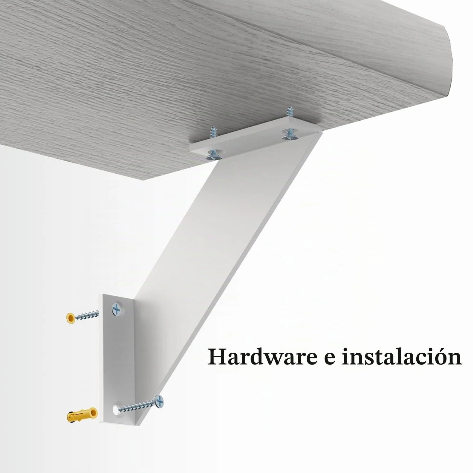 escuadras para estanterias blancas, soporte balda metalicas antiguos, angulos para estanterias de servicio pesado 20cm 4Piezas