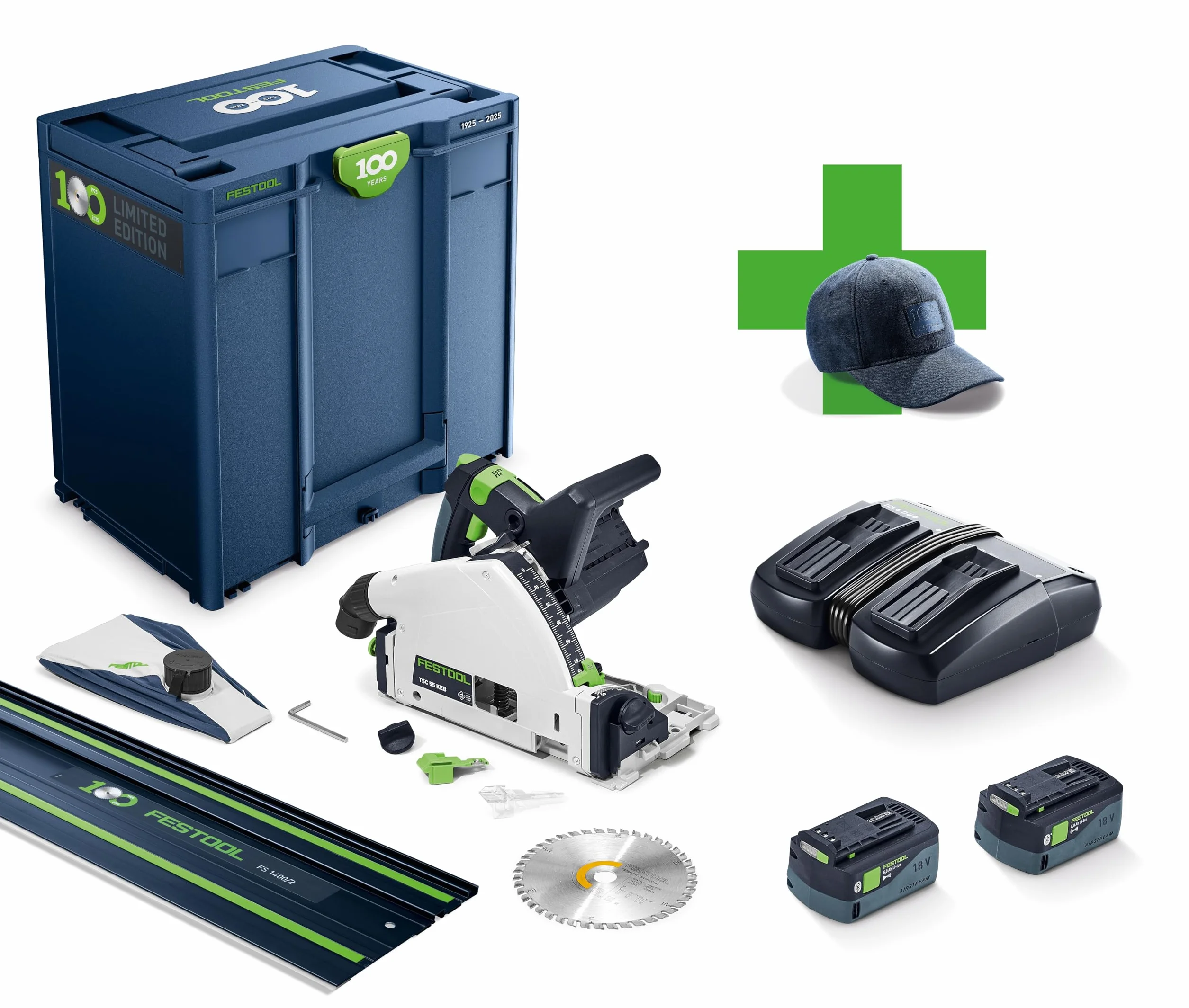 Festool Batería sierra sumergible TSC 55 KEBI-Plus/XL-FS 100Y Limited Edition