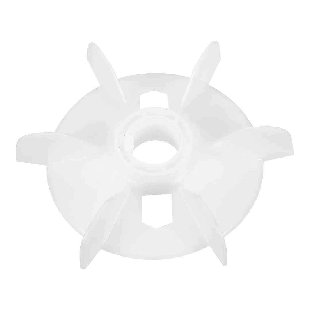 sourcing map 1Pcs 150 * 28mm Reemplazo de eje redondo Blanco 6 Paleta del ventilador del motor del impulsor
