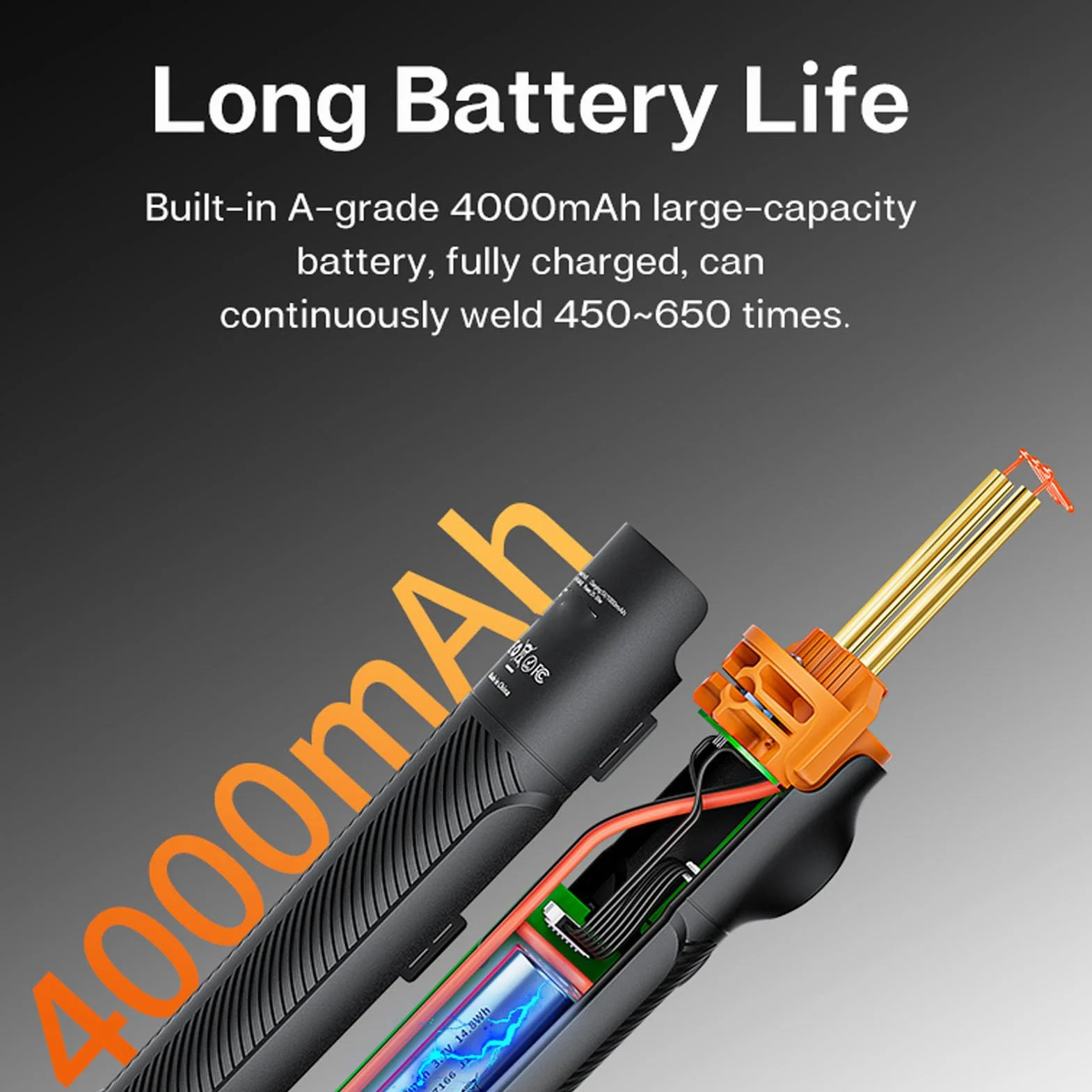 Goshyda Pistola de Soldar de Plástico Inalámbrica con Paquetes de Grapas, Batería Recargable y Puerto USB-C, Herramienta de Reparación de Plástico de Calentamiento Rápido para