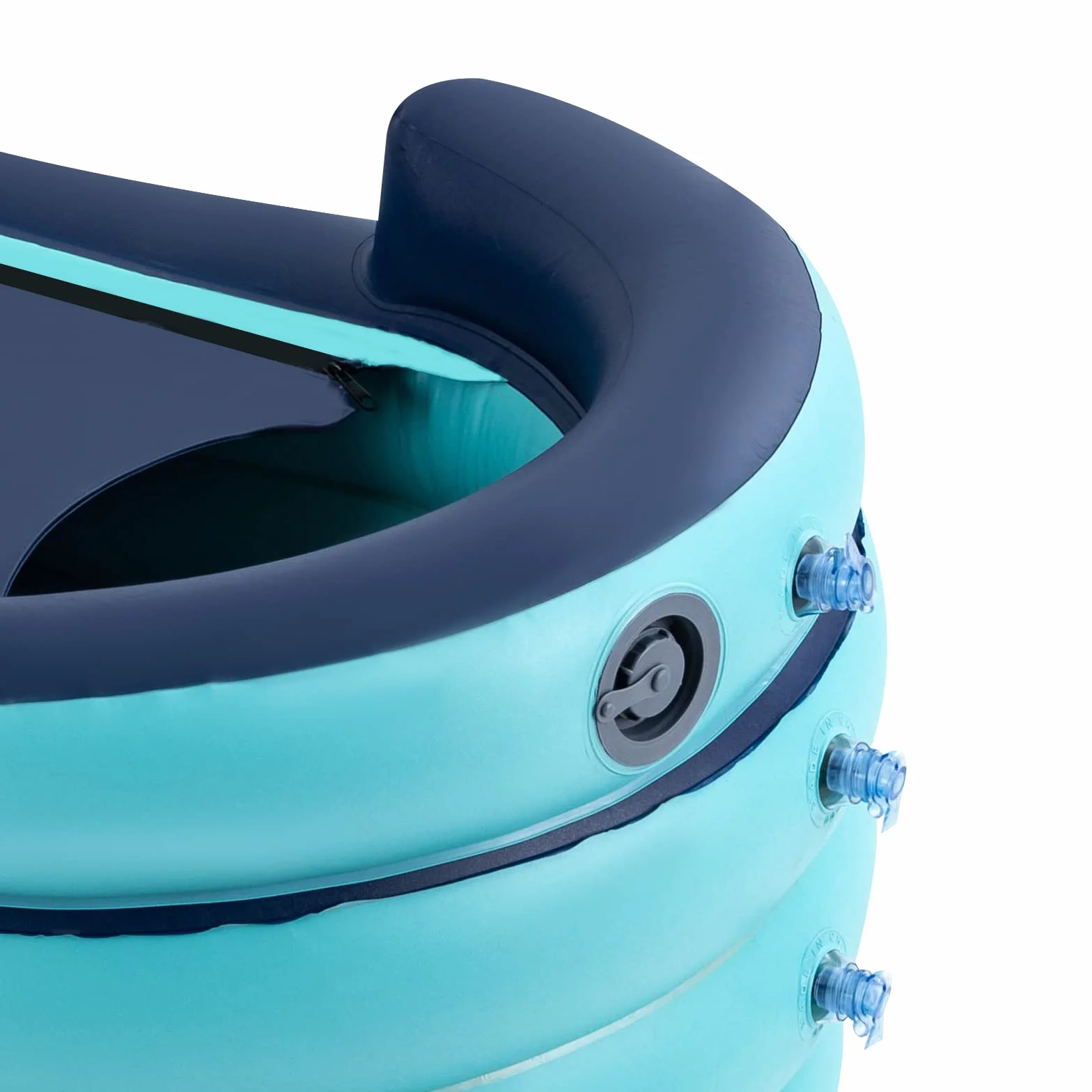 Bañera portátil hinchable para adultos, con respaldo para baño, ducha y balcón, hasta 100 kg, 84 x 140 x 74 cm