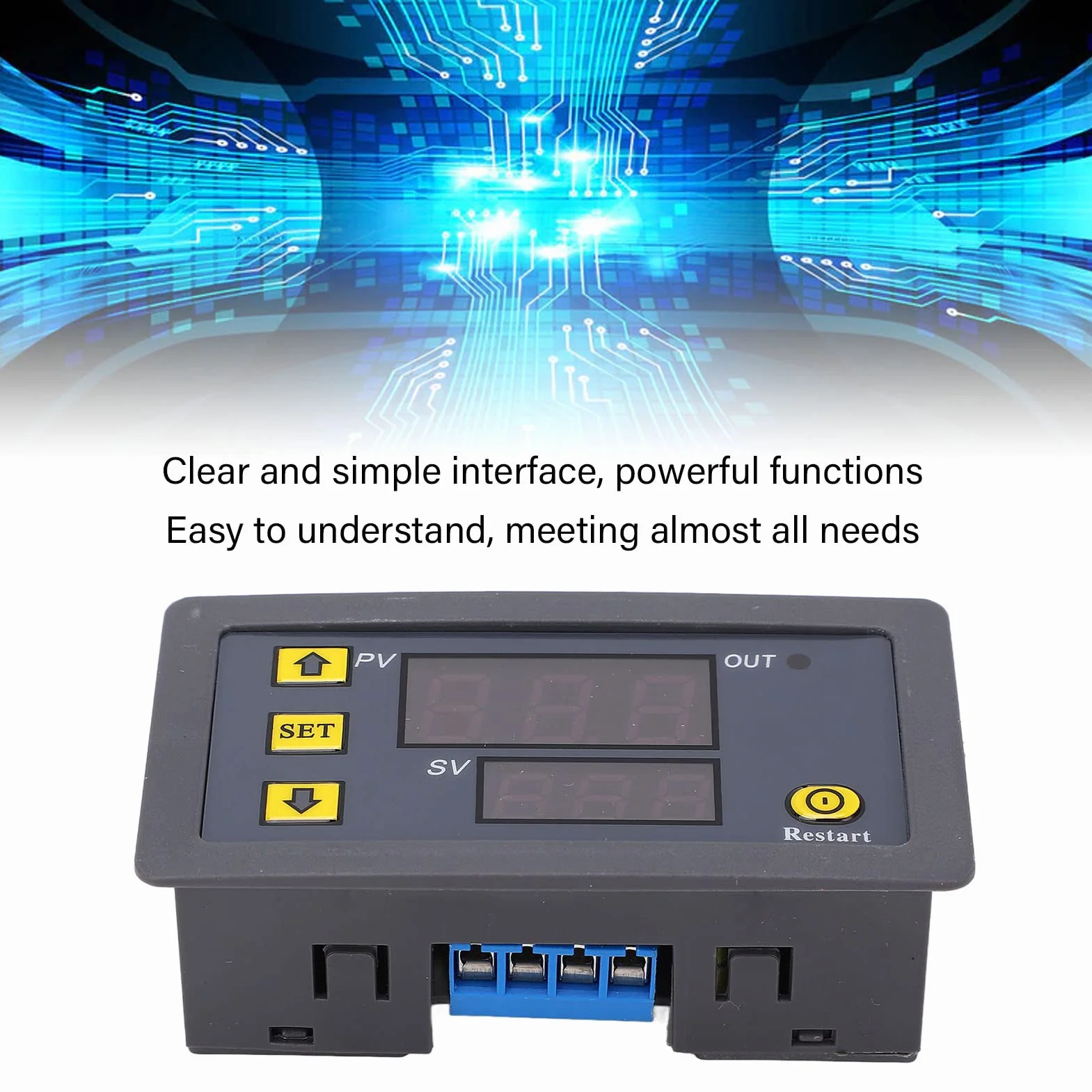 Relé de temporizador digital módulo de interruptor de temporizador normalmente abierto con pantalla digital para una potencia de control inteligente (AC110V-220V)
