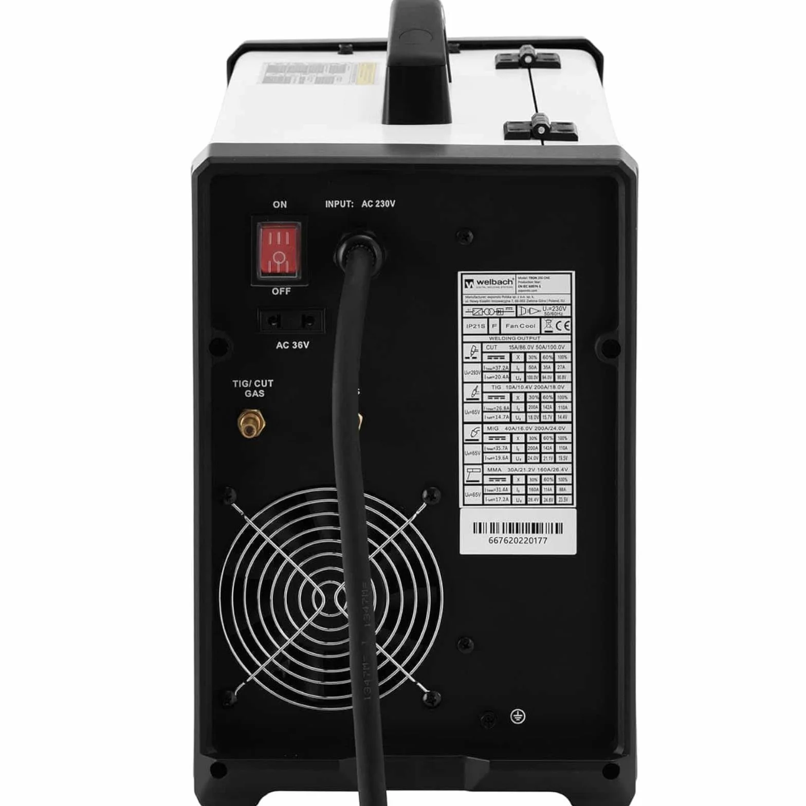TRON 200 ONE - Soldadora combinada WIG 200 A Cut 50 A MIG/MAG 200 A Multisoldadura MIG MAG TIG