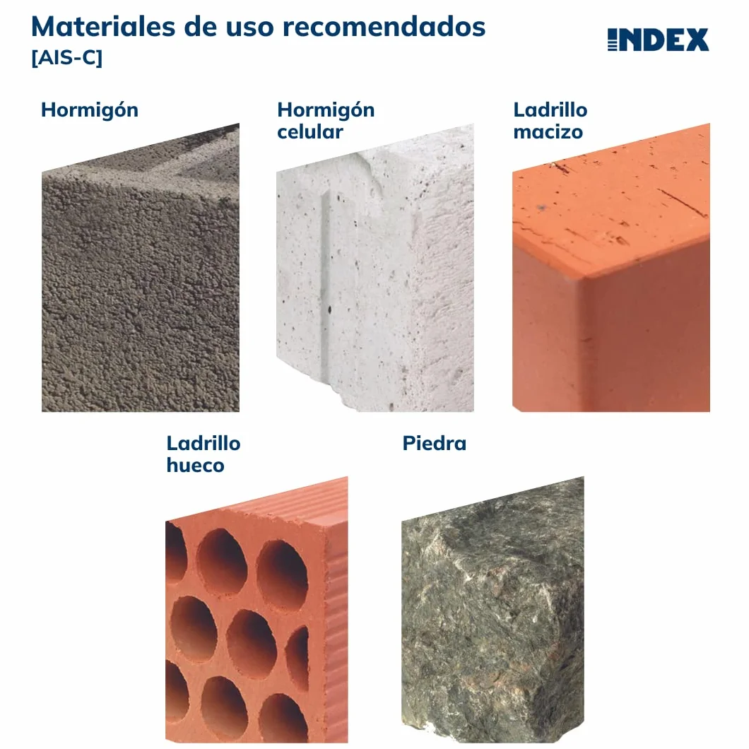 INDEX A PERFECT FIXING - AISC10140 [AIS-C] Taco con clavo de poliamida para fijación de paneles aislantes y rehabilitación de fachadas (SATE), Homologado, Ø10 x 140 mm, 200 unidades