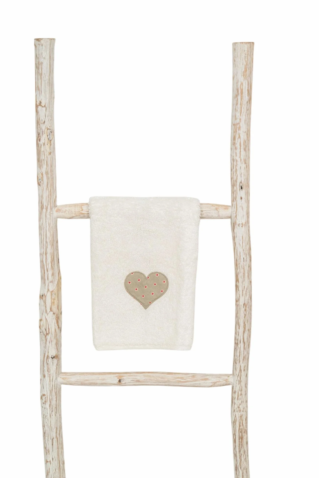 Biscottini Escalera toallero baño 108 x 32 x 3 – Escalera decorativa de madera – Toallero de bambú