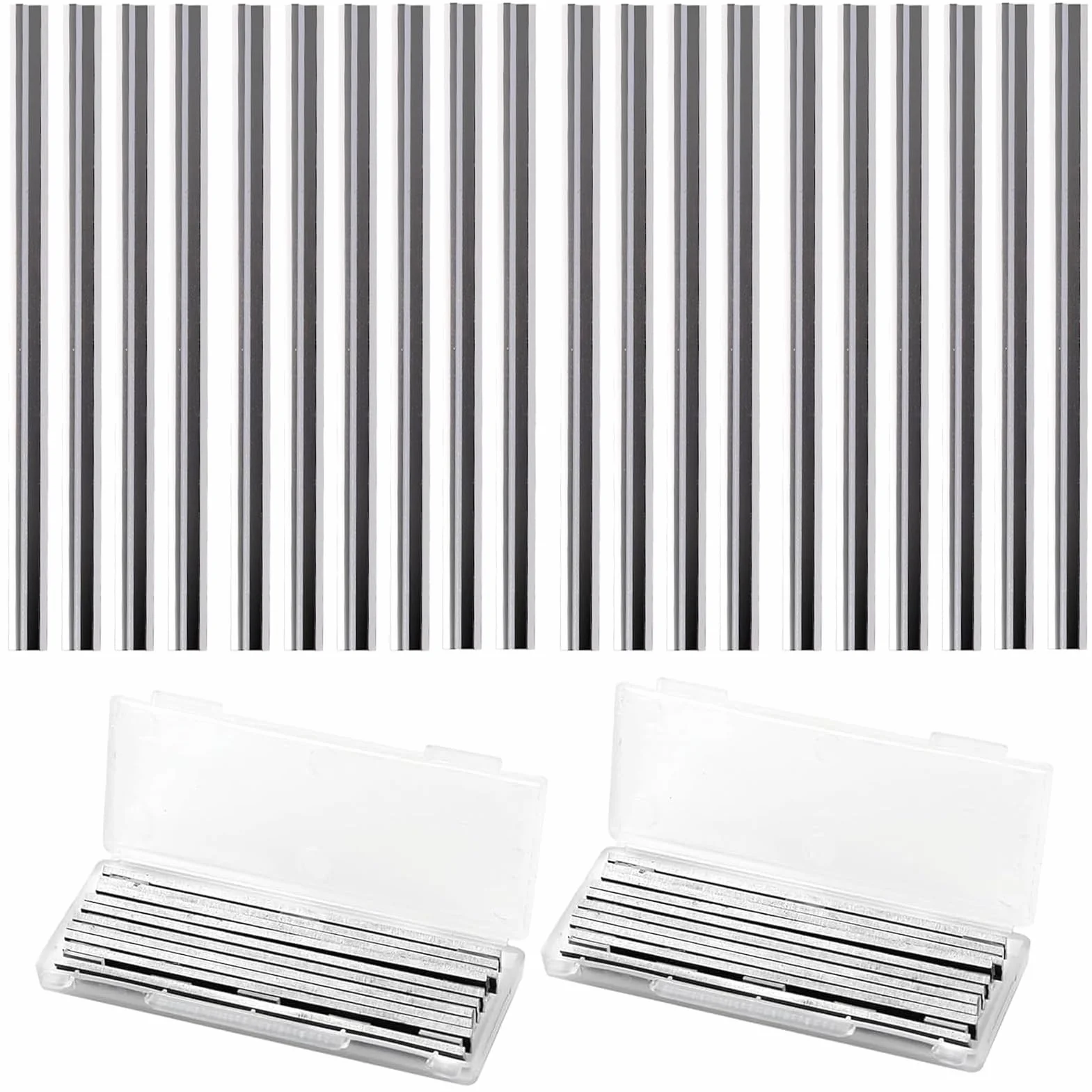 Cuchillas Cepillo Eléctrico 20 Piezas 82mm Reversible Carpintería Madera Contrachapada 82x5,5x1,2mm