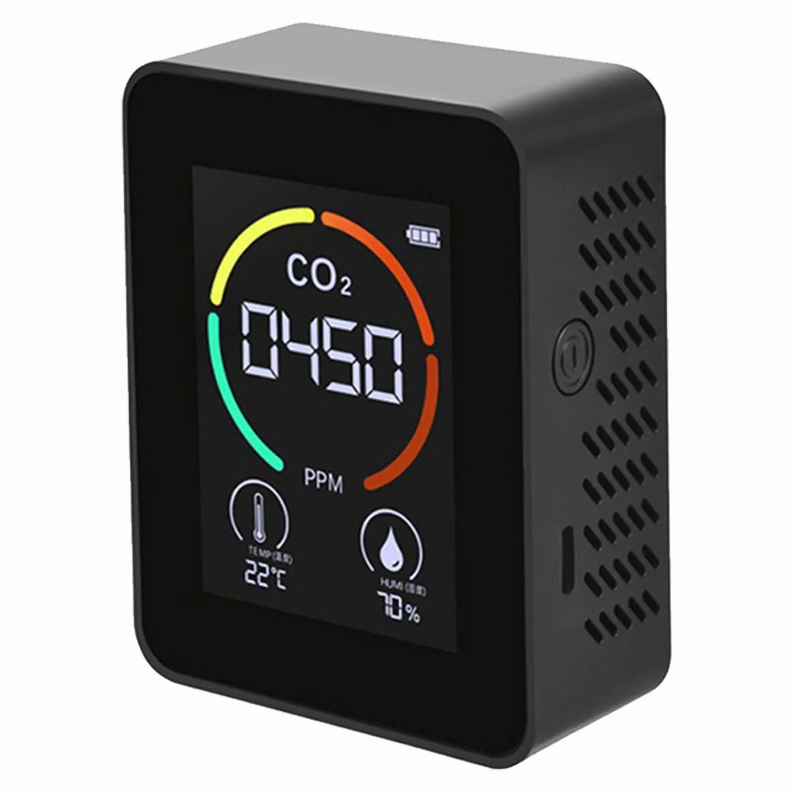 Detector de dióxido de carbono | Medidor de dióxido de carbono de mesa de | temperatura y humedad, analizador de aire de temperatura y humedad, medidor digital de para el hogar y viajes en