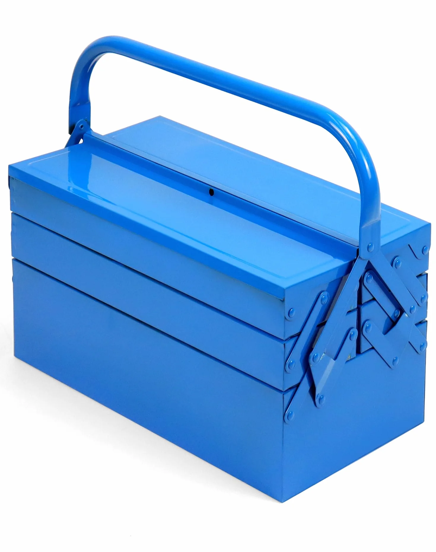 QWORK® Caja de herramientas, caja de herramientas de metal, 400 * 200 * 200mm
