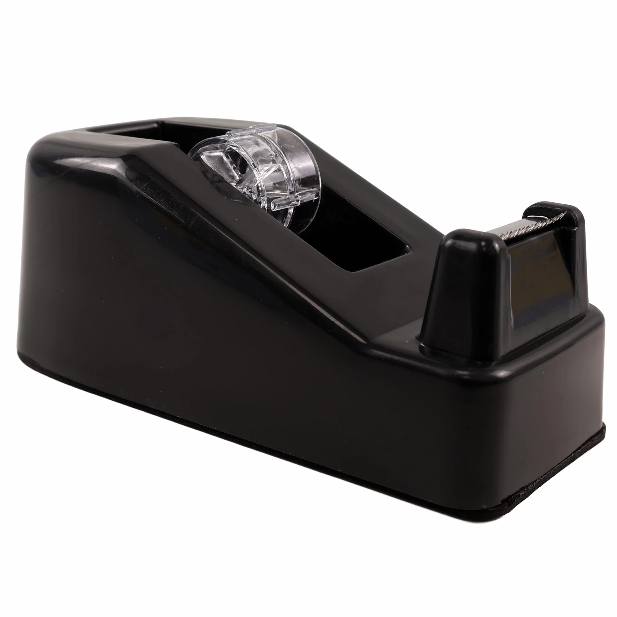 Raylu Paper Dispensador de cinta adhesiva para escritorio y oficina, Porta Celo con Peso y Base antideslizante, Negro