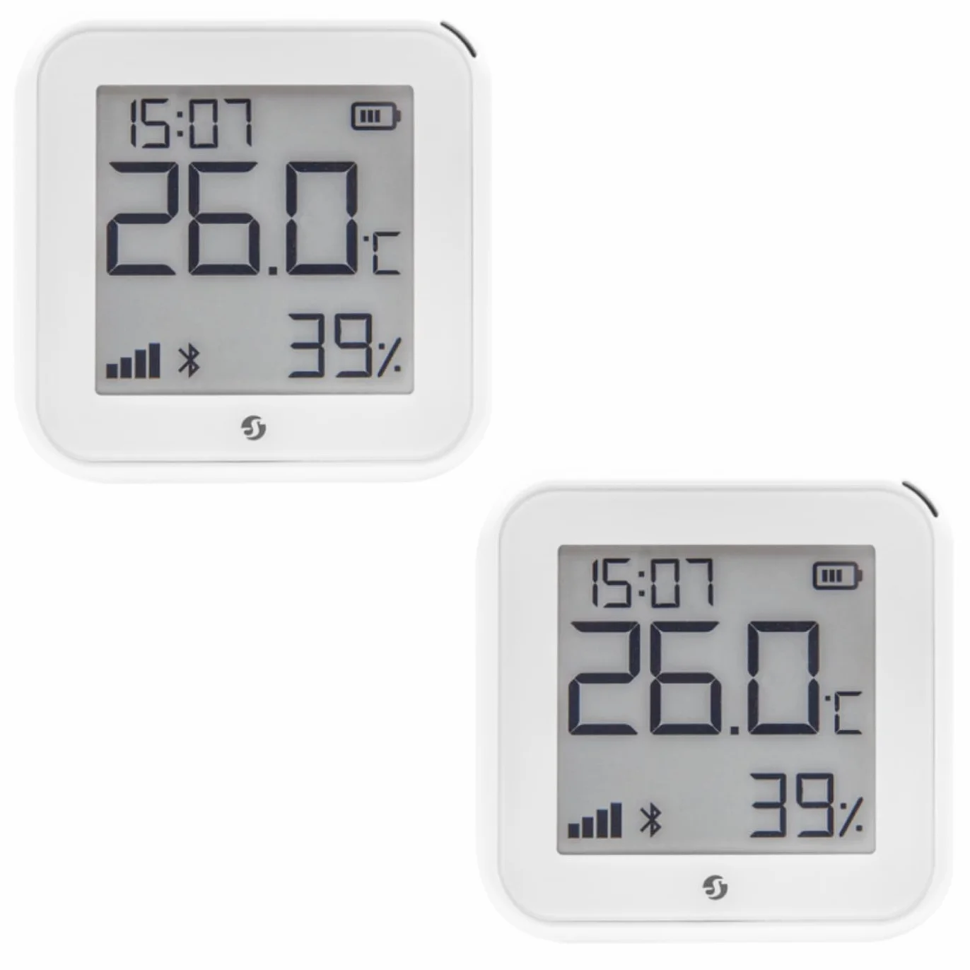 Shelly H&T Gen 3 Blanco | Pack de 2 | Wi-Fi y Bluetooth Sensor de temperatura y humedad | Domótica | No requiere concentrador | Larga duración de la batería | Montaje en pared