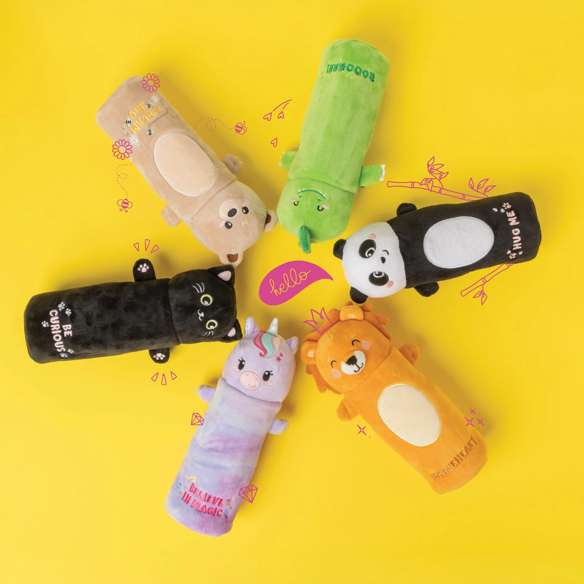 Legami - Estuche Soft, Tema Monstruo, Estuche Suave, Tarjeta con Dibujo para Colorear incluida, 100 Porcentaje Poliéster, Soft Pencil Case