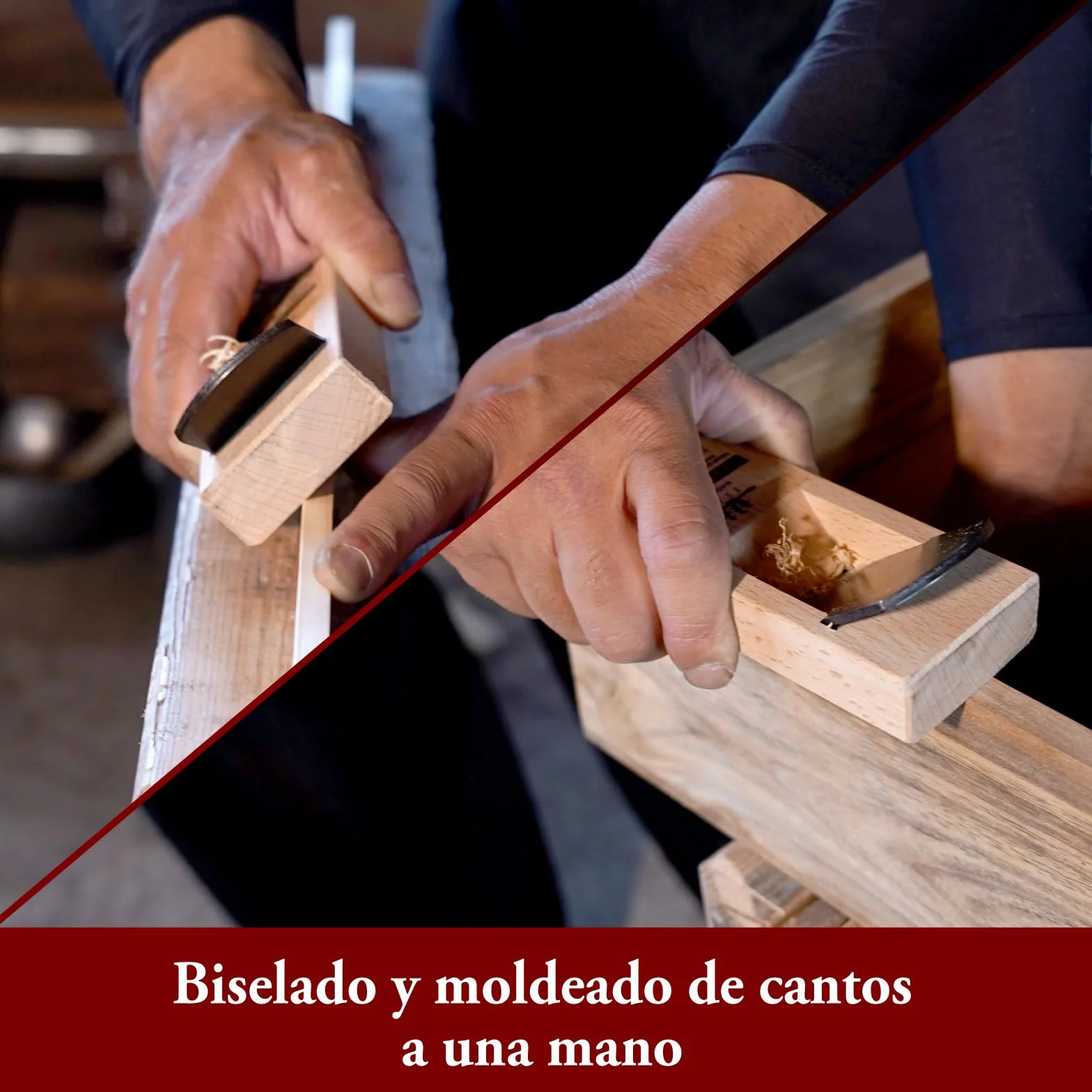 SUIZAN Kanna Cepillo manual japonés 42mm - Herramientas profesionales de carpintería para la madera