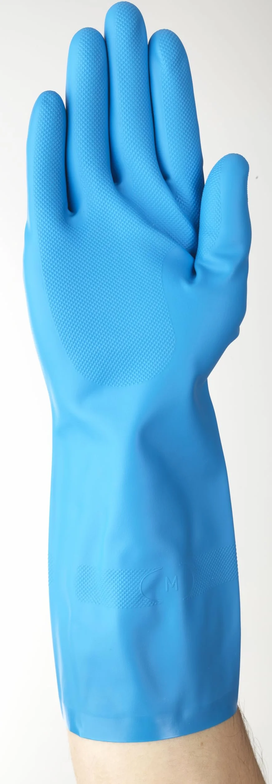 Ansell AlphaTec 37-501 Guantes de Nitrilo Profesionales, Alta Protección Química y Resistencia a la Abrasión, Seguridad Alimentaria y Industrial, Reutilizables, Azul, Talla S (12 Pares)