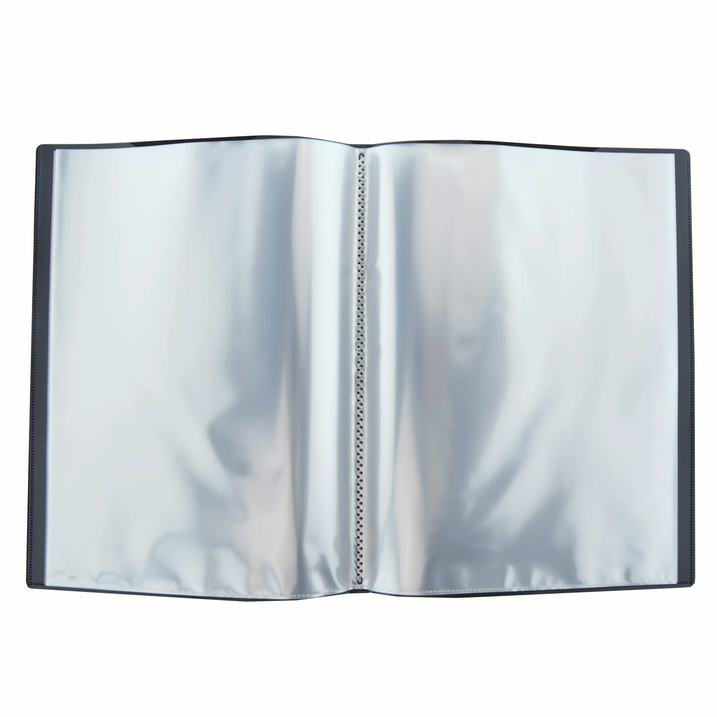 Office Box Carpeta de Fundas Active A3 Vertical 40 Fundas Ultra Cristal Reciclable Negro