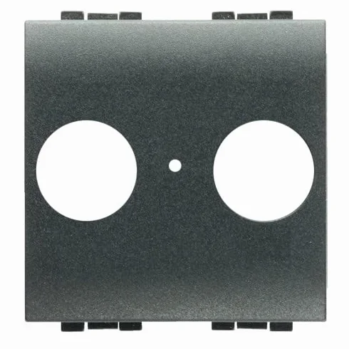 Tapa TV/R-SATBticino L4212 LivingLight2 modulos Antracita