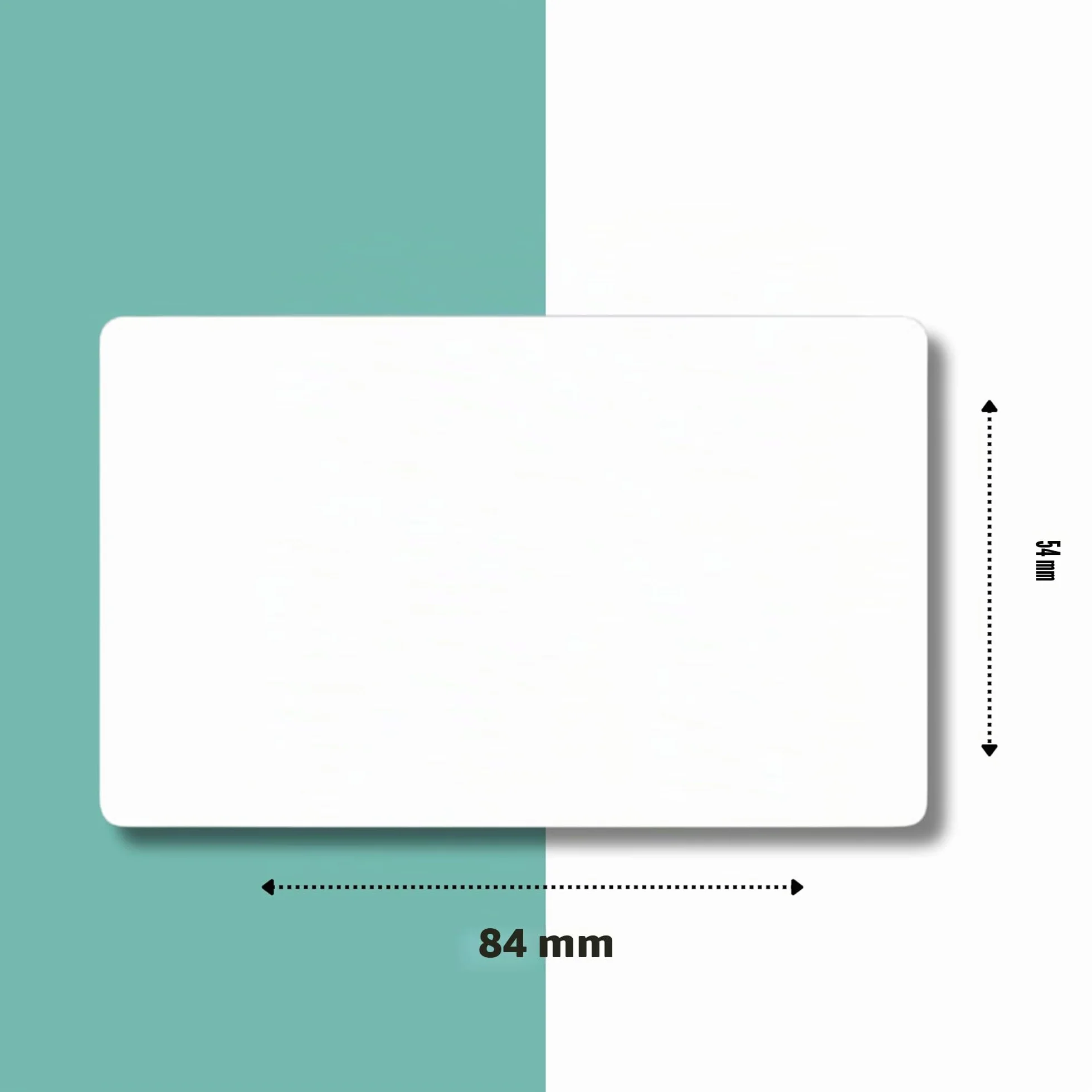 Double Dragon 100 Tarjetas de Identificación PVC Blanco CR80 30 Mil 760 Micras 86 x 54 mm Compatibles Impresoras ID
