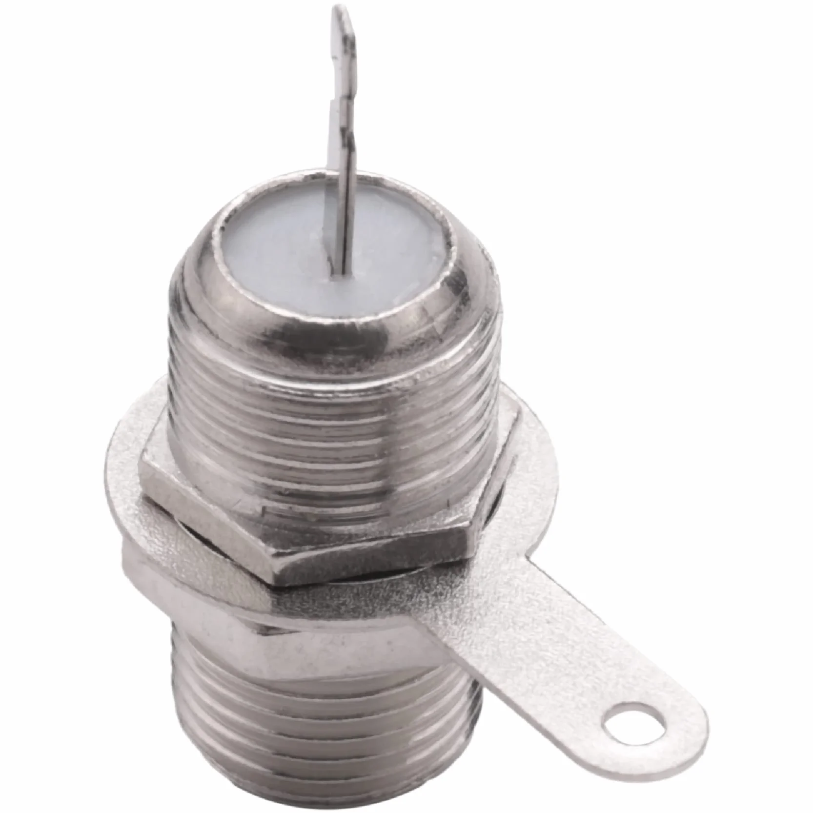 5pzs Adaptador de Conector de Soldadura Clavija Hembra Enchufe montado Panel de Tipo F