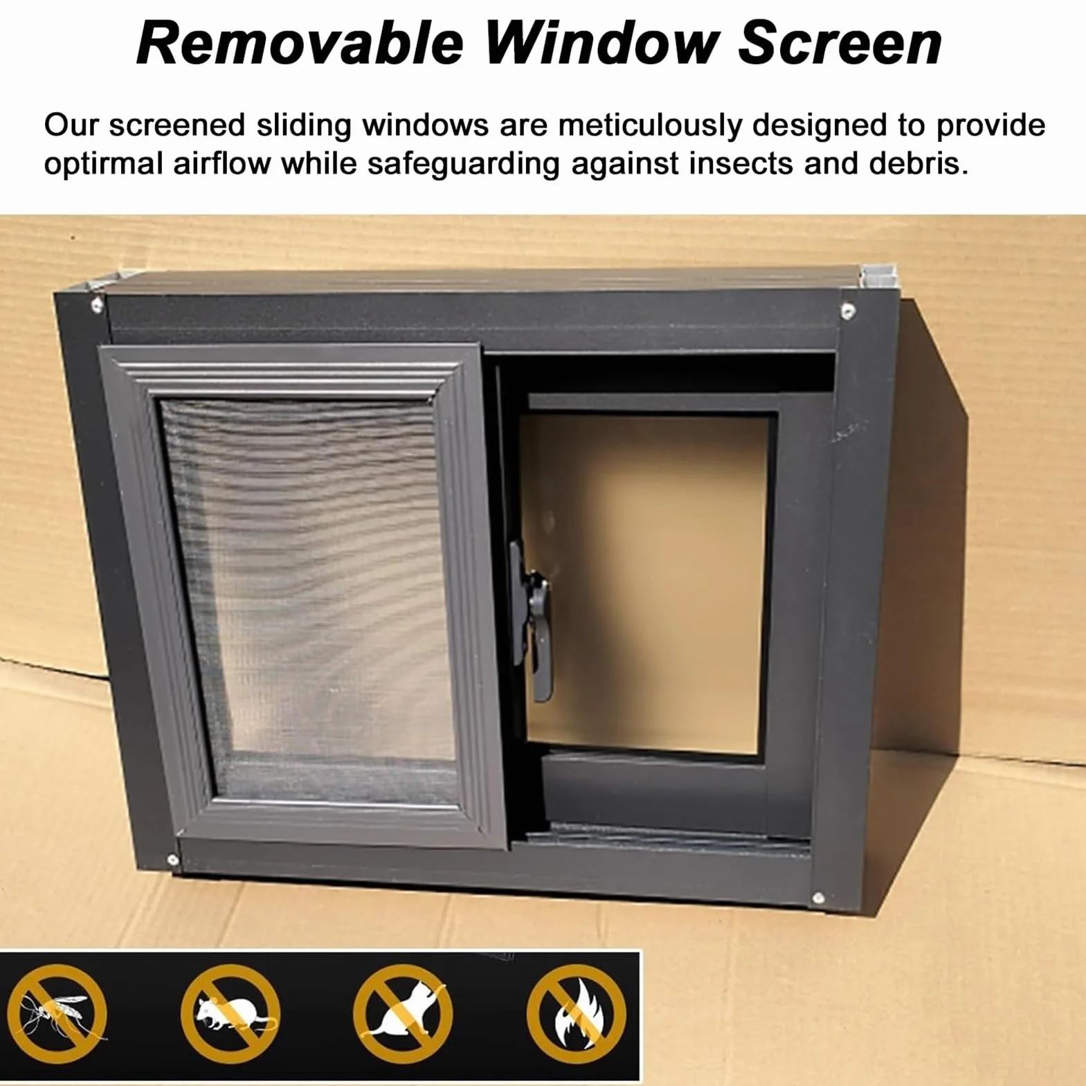 Ventana Corrediza Horizontal De Aluminio Negra, Ventana De Travesaño para Sótano, Baño, Cobertizos Y Gallineros, Ventana De Techo, Tamaño Personalizado (An. X Al. 36 X 20 In 90 X