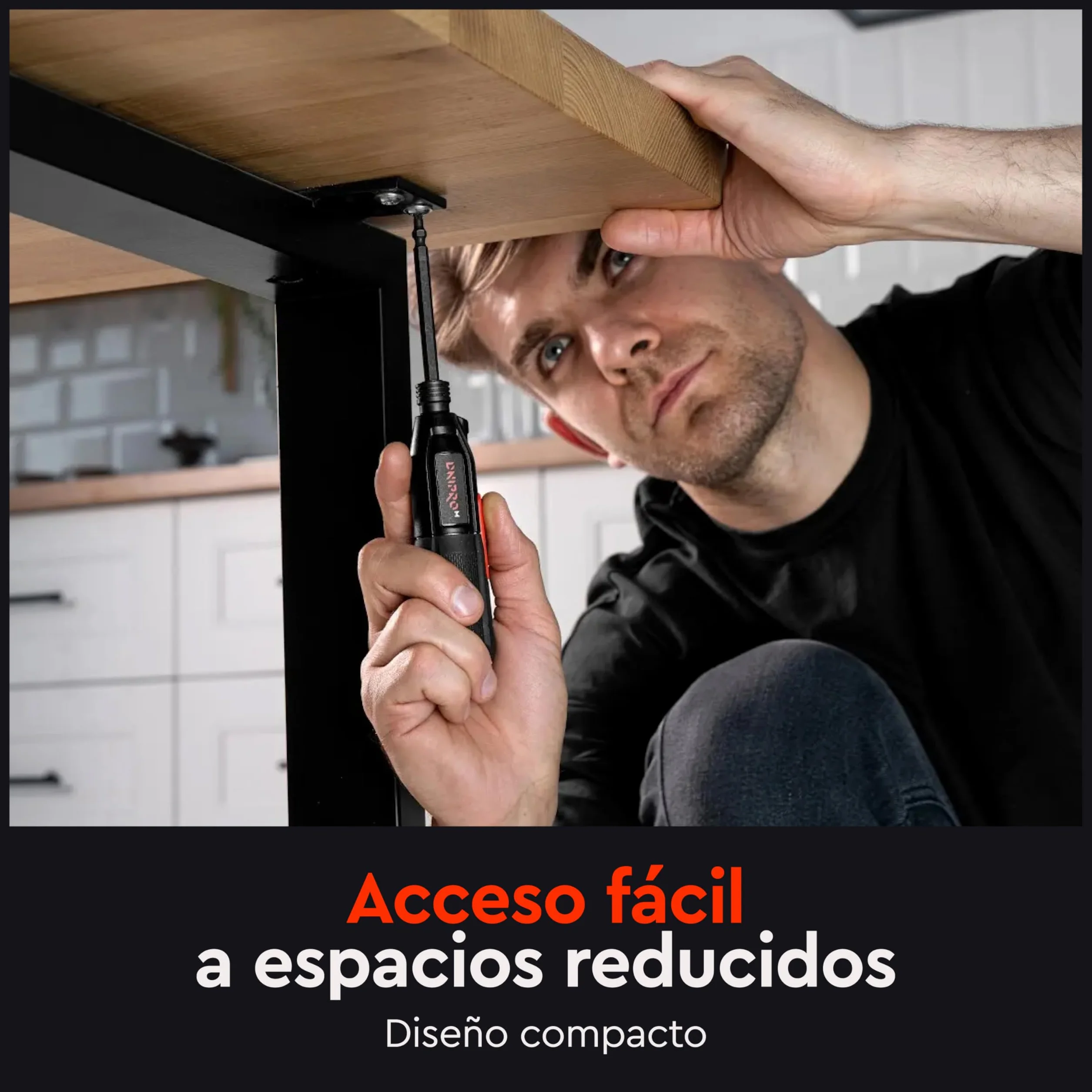 Destornillador Eléctrico Inalámbrico, 3,6V, Doble Modo 1,2 Nm + 8 Nm Manual, USB-C, Luz LED, 280 RPM, Portabits Magnético HEX 6,35 mm, Kit con Puntas - CSD-36X