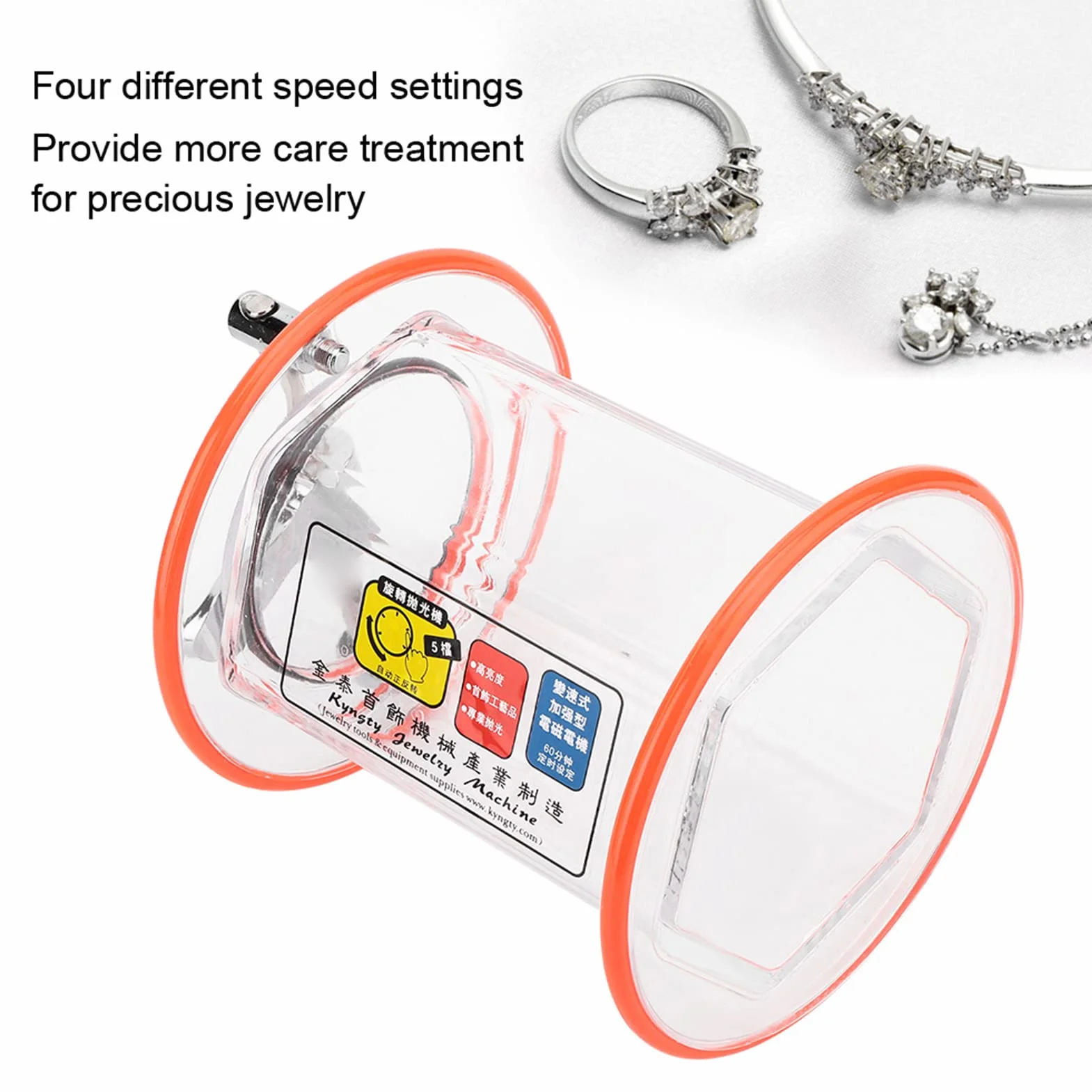 3kg Pulidora Rotativa De Joyas, Kt6808 MáQuina Pulidora Joyas Mini Tambor MáQuina Superficie Rotatorio Accesorios Para Pulidores Joyas Pulidor Giratorio Barril, Acabado Lijado MagnéTicos Metal