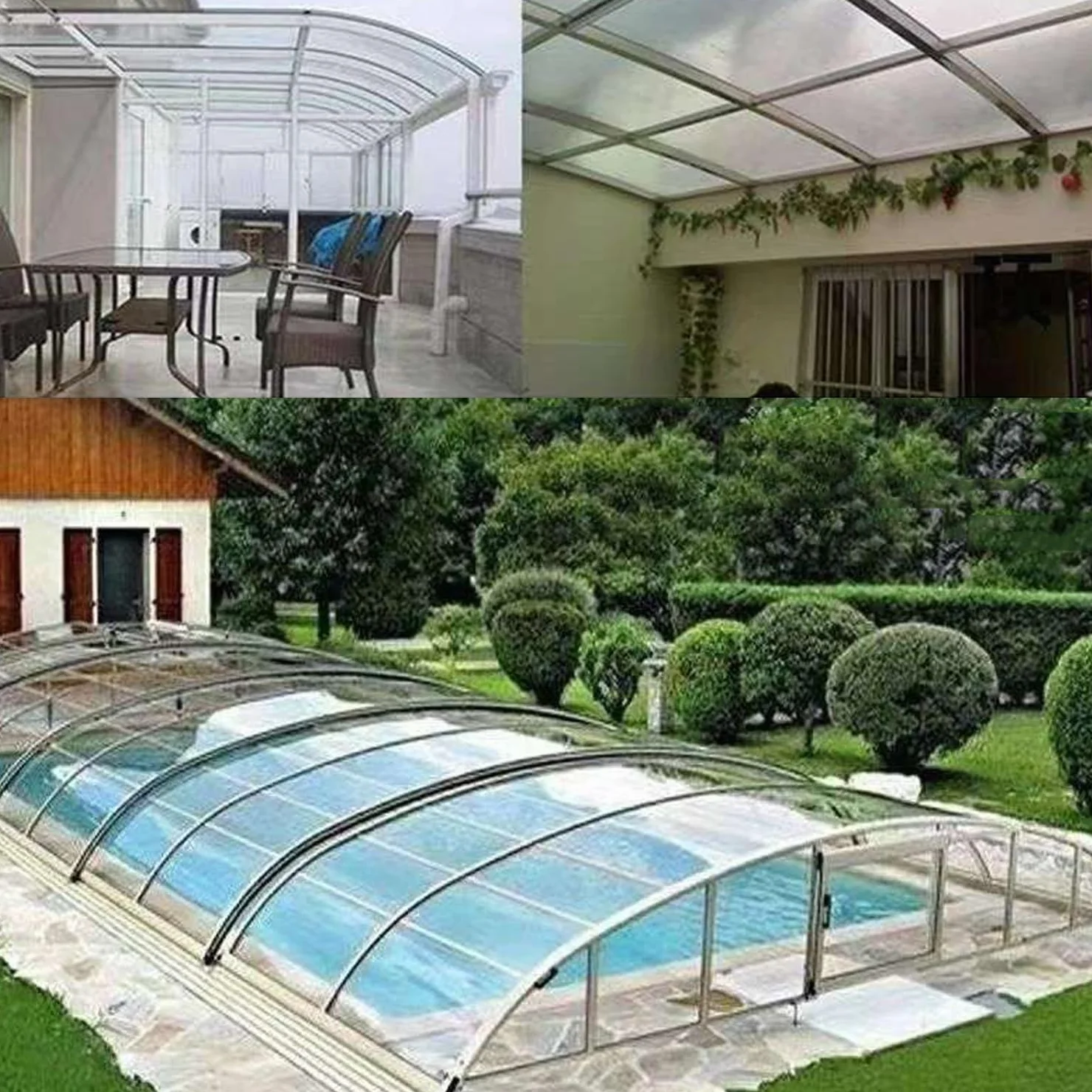 Paneles de Techo de Placas de Policarbonato Transparente Lámina de Acrílico,Hoja de Plástico Impermeable,Protección UV,para Invernaderos,Jardín Toldos,Cocheras,Fácil de Cortar (0.8x2m)