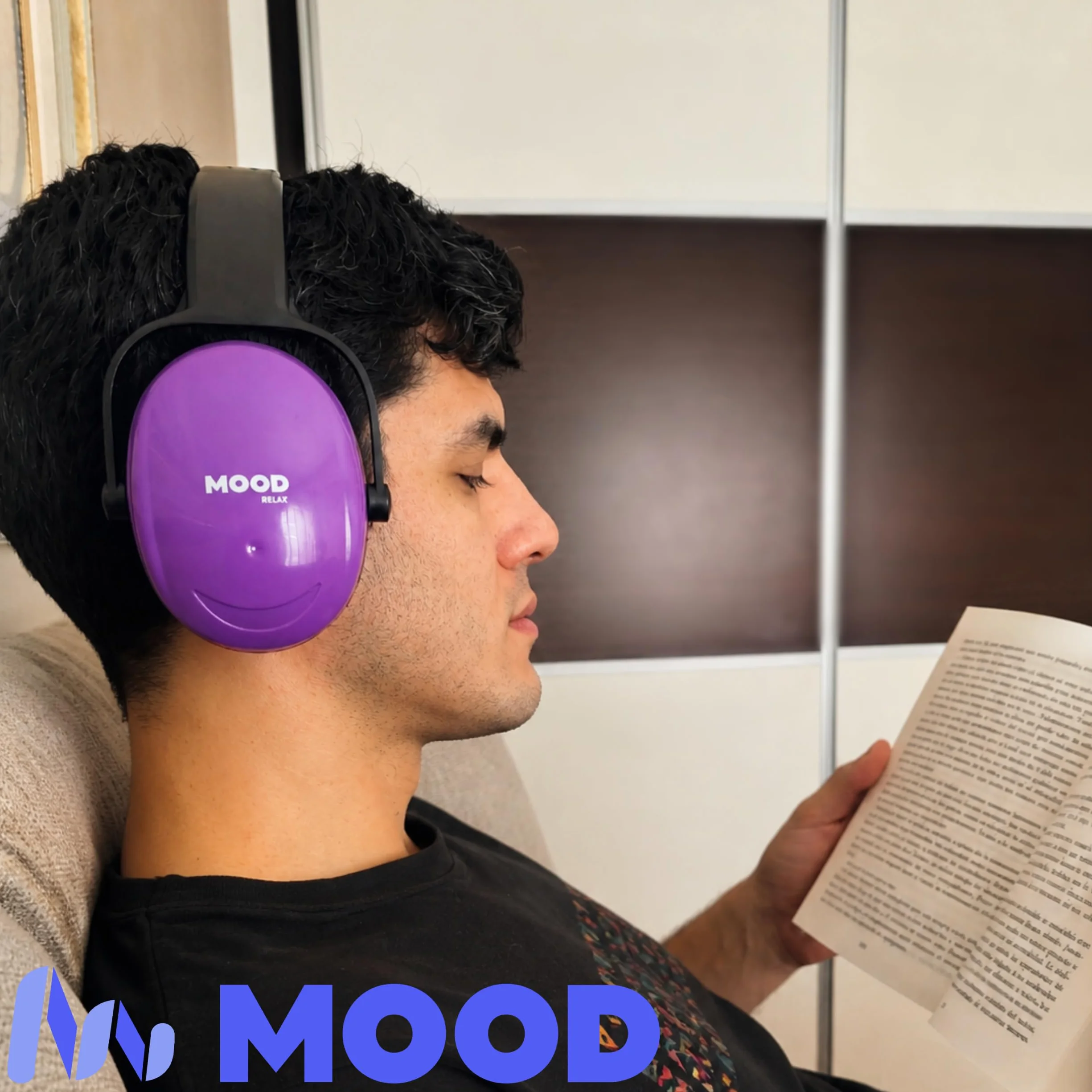 MOOD Cascos antiruido adultos 33 dB SNR Relax Black