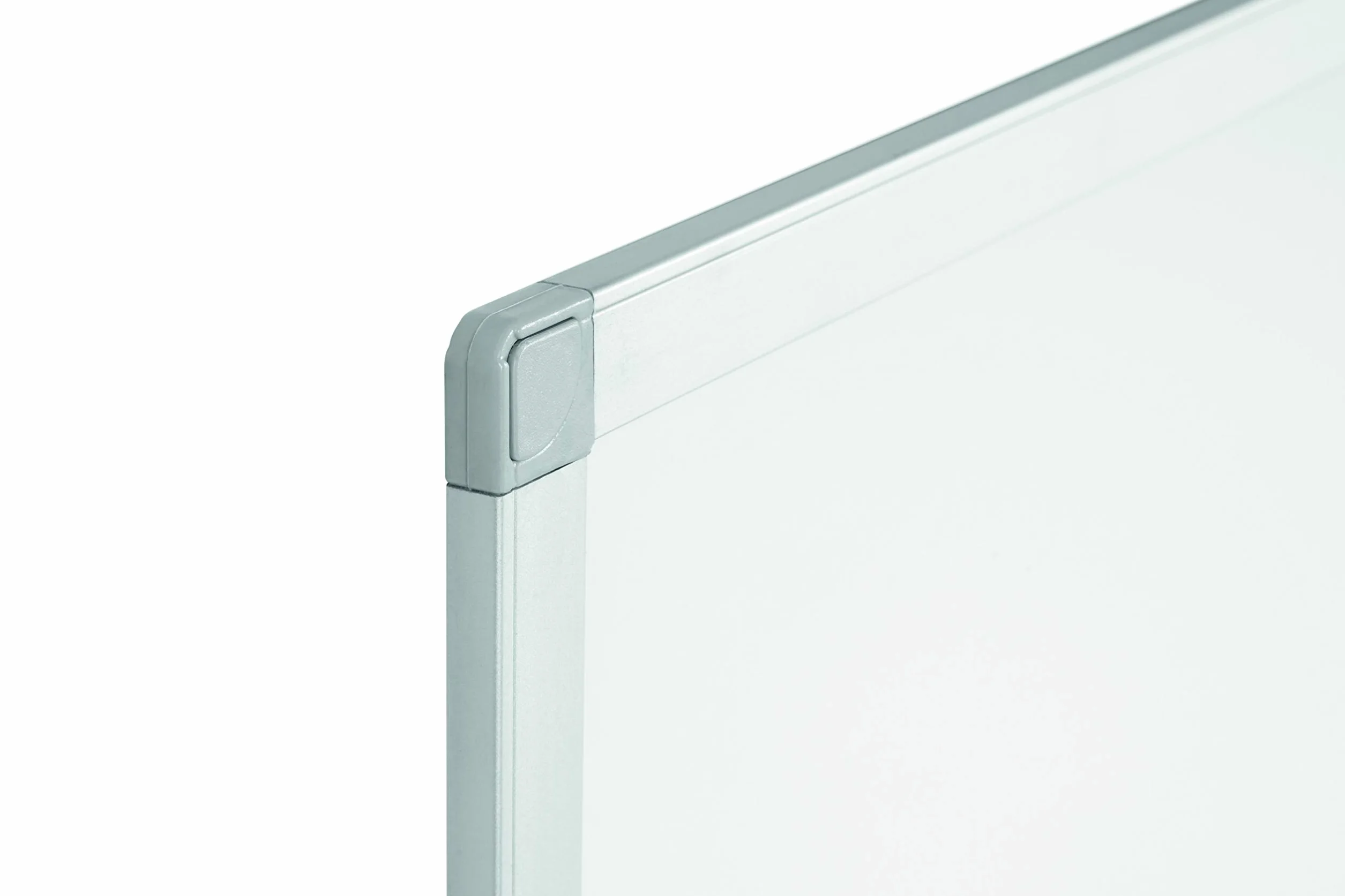 Pizarra Blanca Magnética 105 x 75 cm Acero Lacado Borrado en Seco Marco Aluminio Bandeja