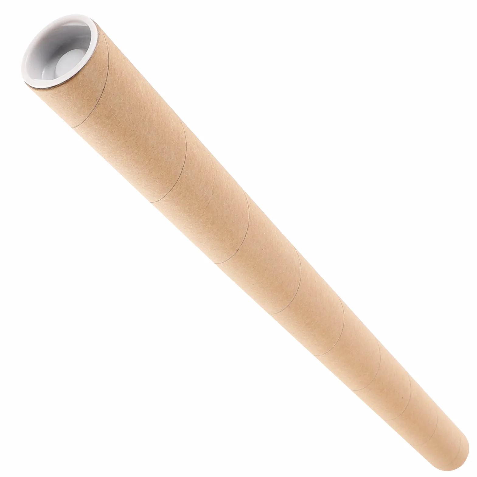 Tubo de Cartón Resistente para Almacenamiento de Pósters y Dibujos, Protección contra Dobleces