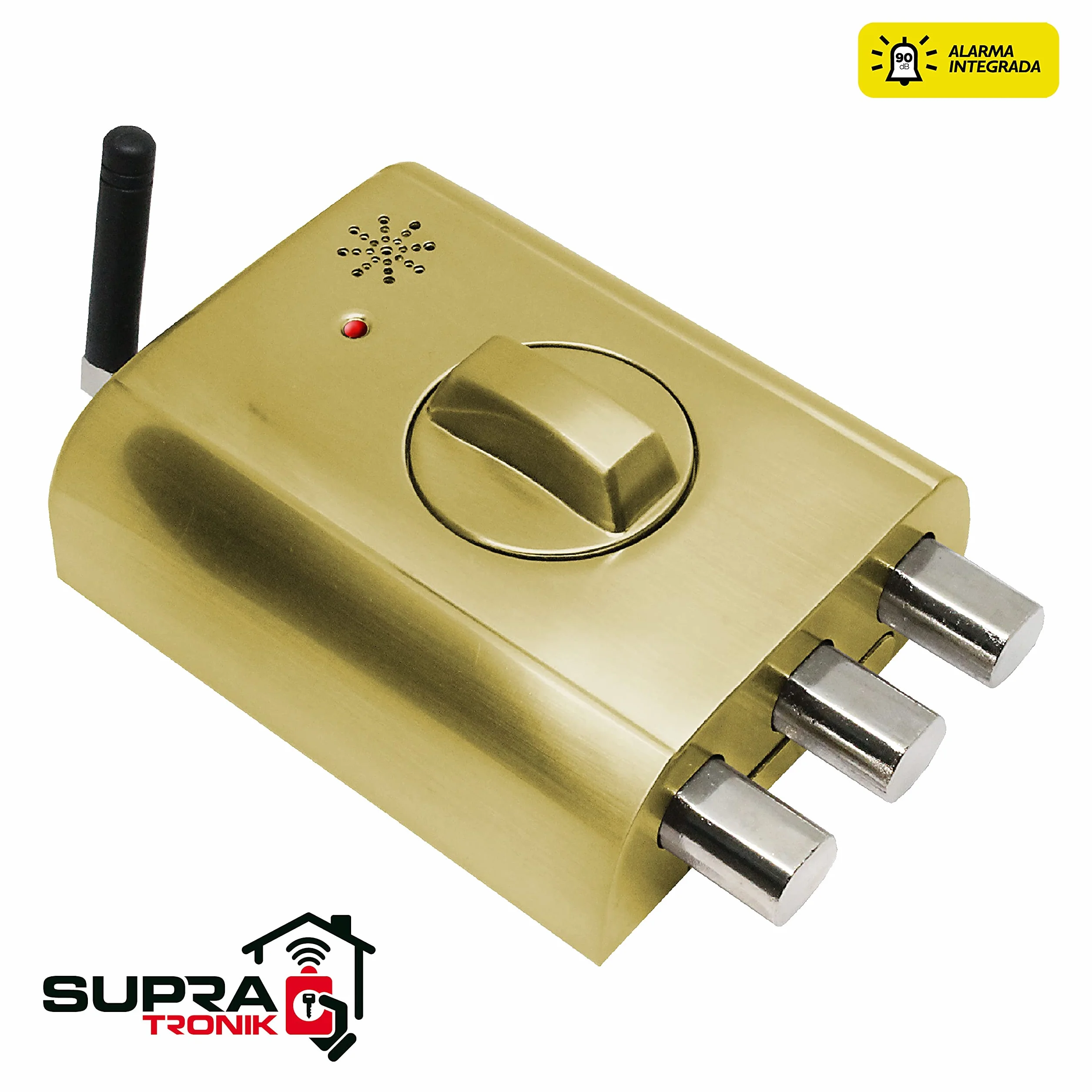 Lince Cerradura electrónica Invisible con Alarma SUPRATONIK, Oro