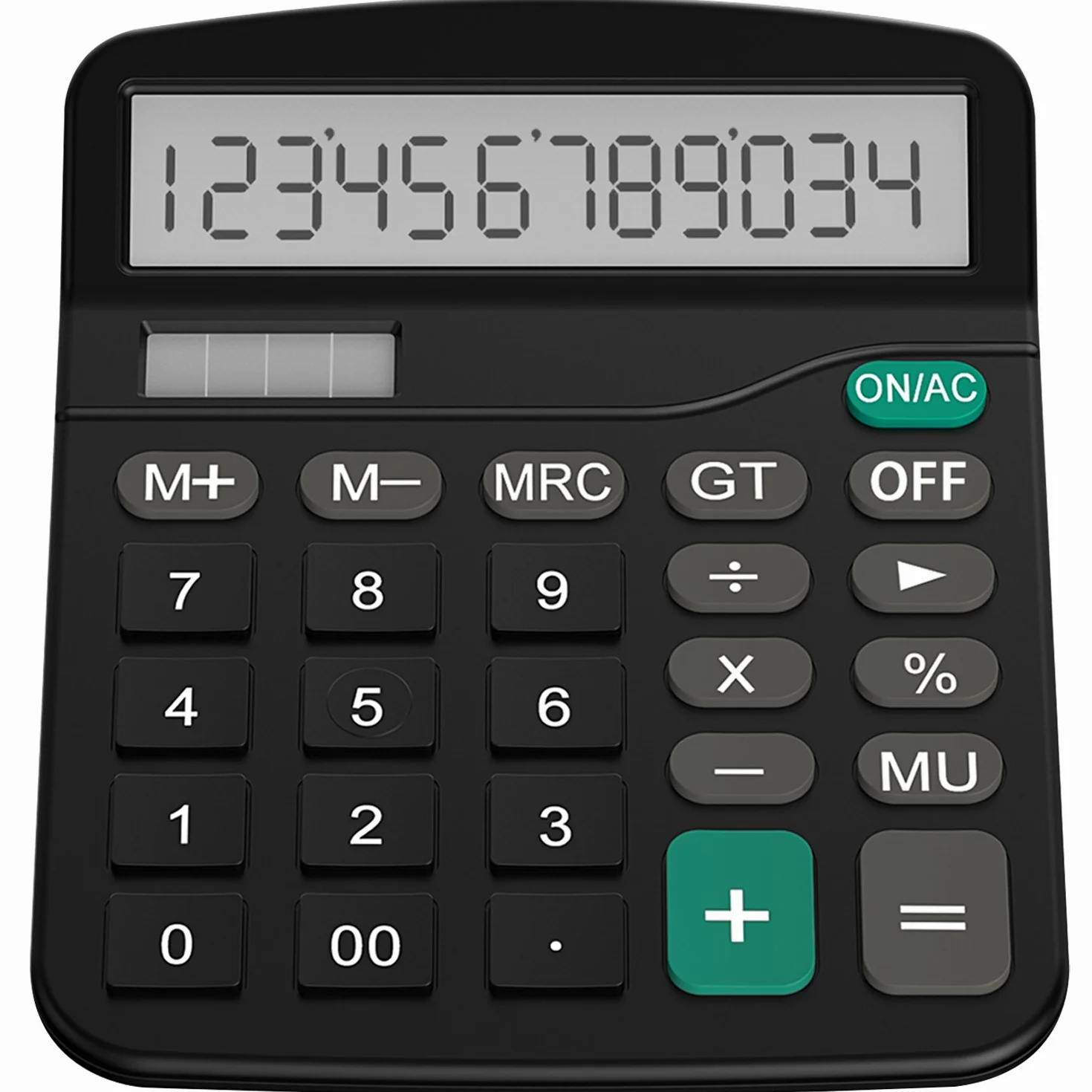 Helect H1001 Calculadora Básica Solar Negro