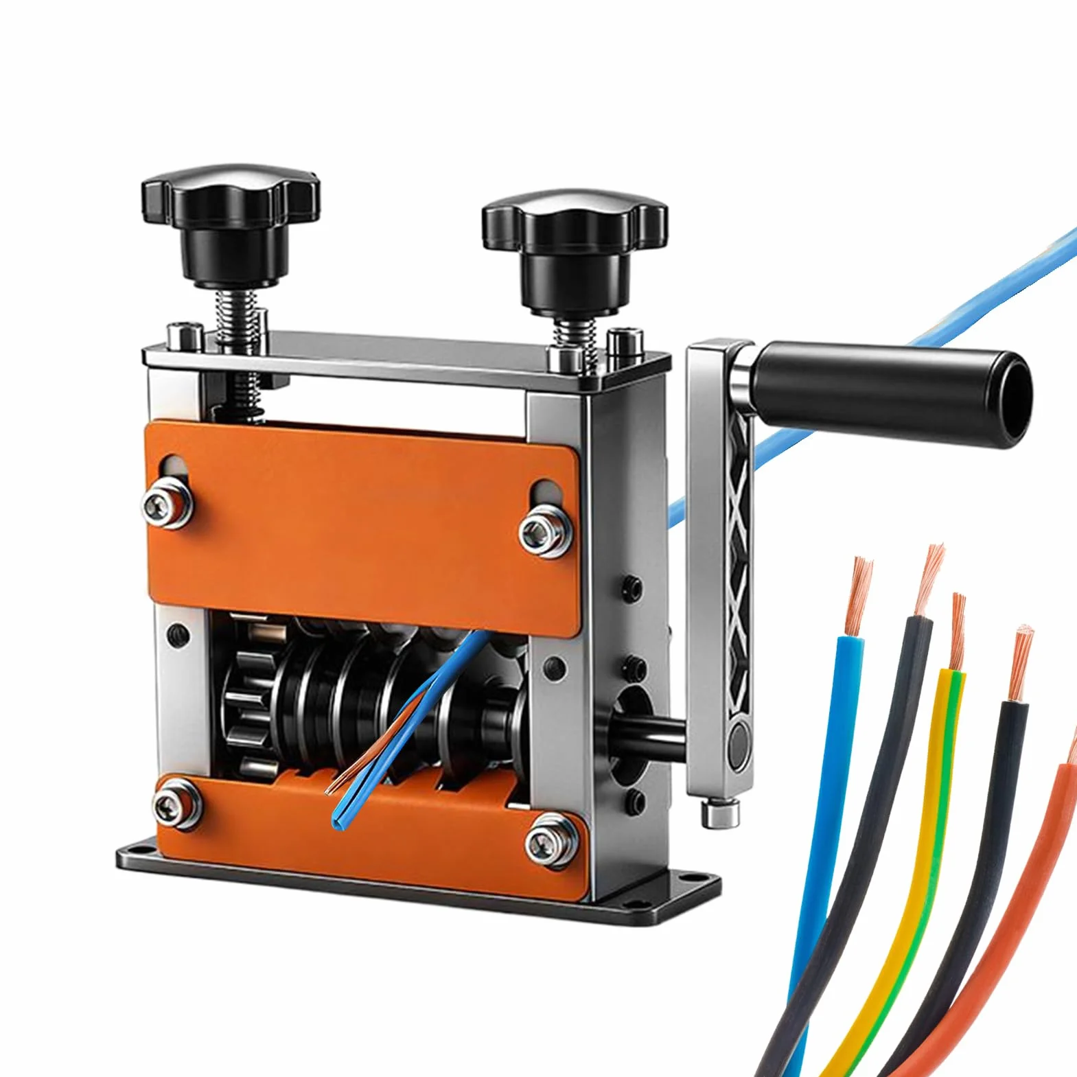 Máquina Pelacables Pelacables Automático Ajustable De 6 Agujeros Para Cable | Máquina De Pelar Alambre De Cobre Para Profesionales, Principiantes, Trabajadores Y