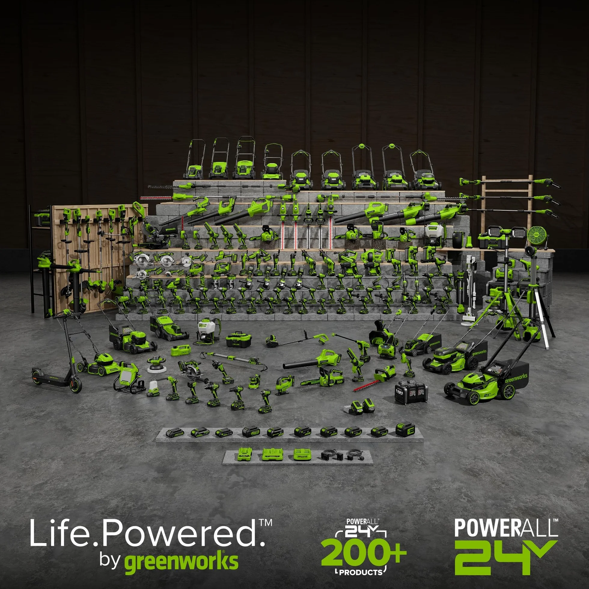 Greenworks Kit de pistola de calor inalámbrica de 24 V, batería de 4.0 Ah y cargador incluidos, herramienta de aire caliente, máximo a 1000 °F/538 ℃ con 3 boquillas para el hogar, garaje, al aire
