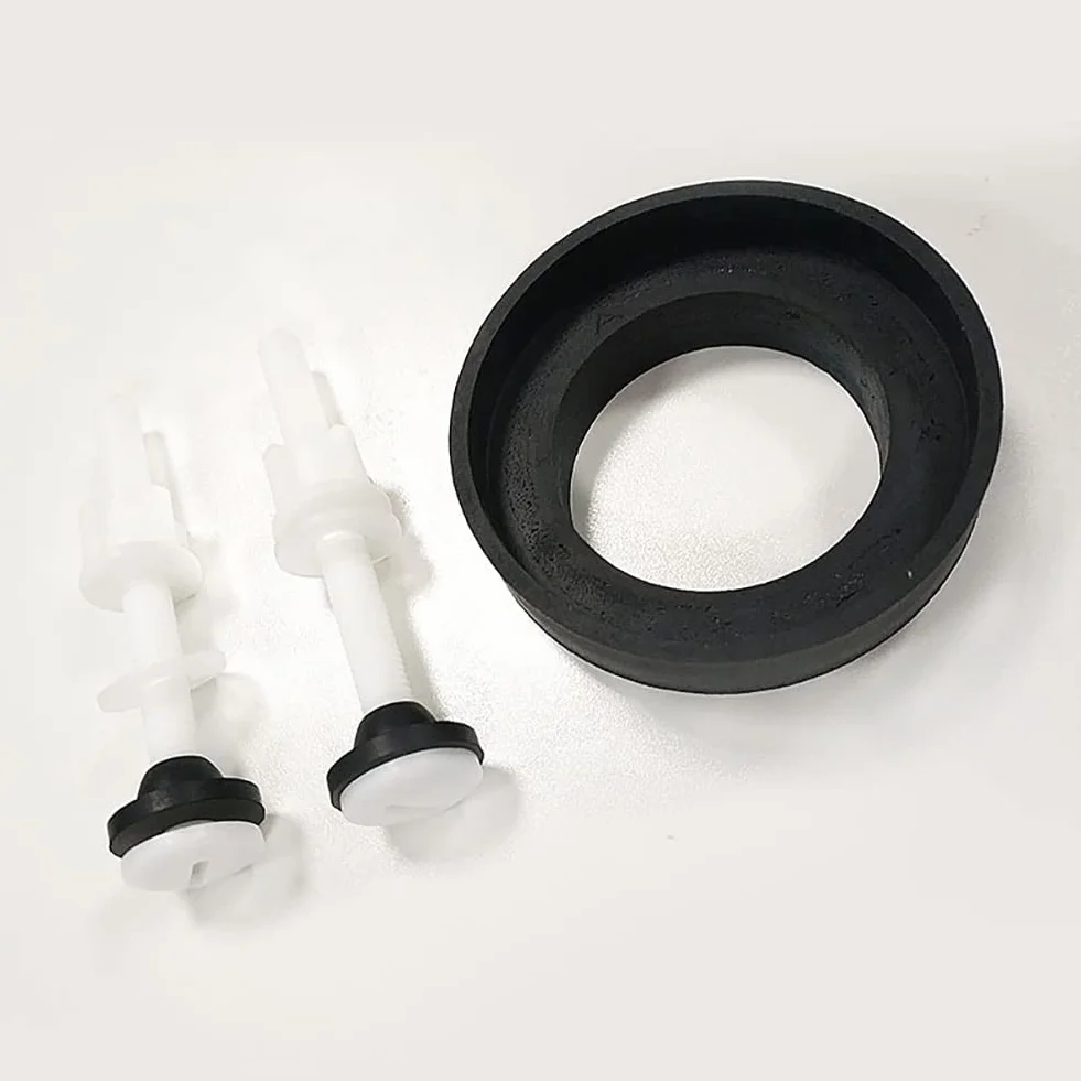 Paquete de 4 tornillos para tanque de inodoro, plástico, cabeza hexagonal, 3/8" x 4", calidad residencial, ideal para reparaciones de tanques de inodoro