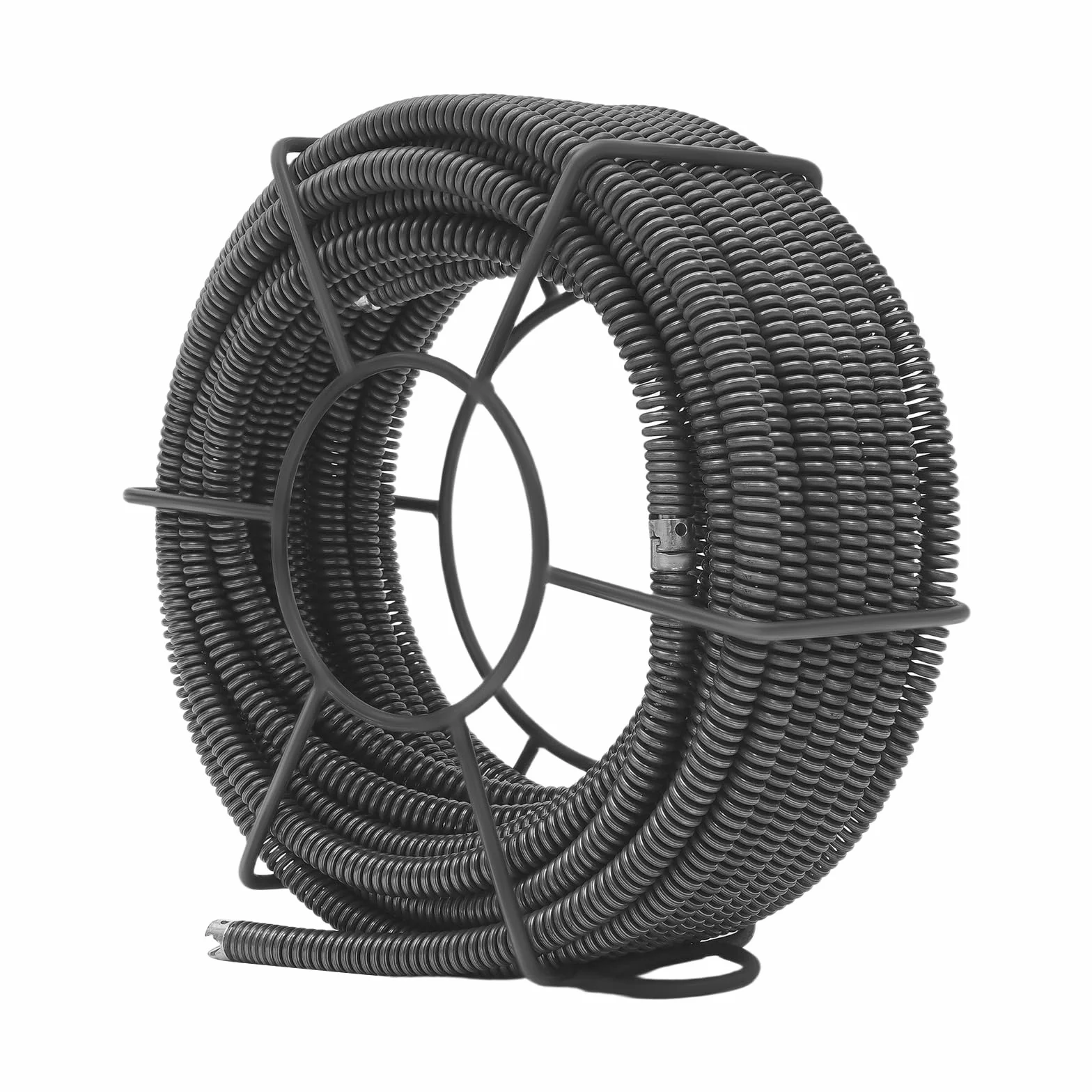 Juego de espirales para limpieza de tuberías, 20 m, 16 mm de diámetro del muelle, espiral, desagüe, limpieza de tuberías, acero al manganeso para obstrucciones persistentes