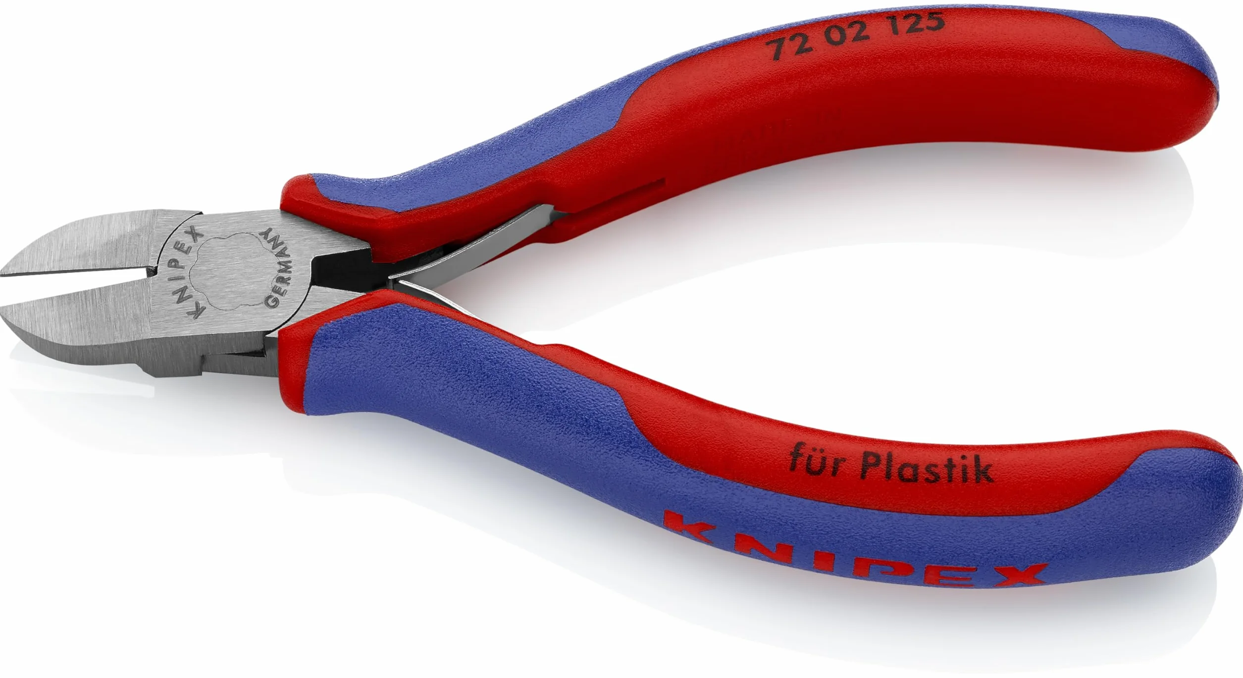 Knipex 72 02 125 ergonómico Diagonal Flush cortador