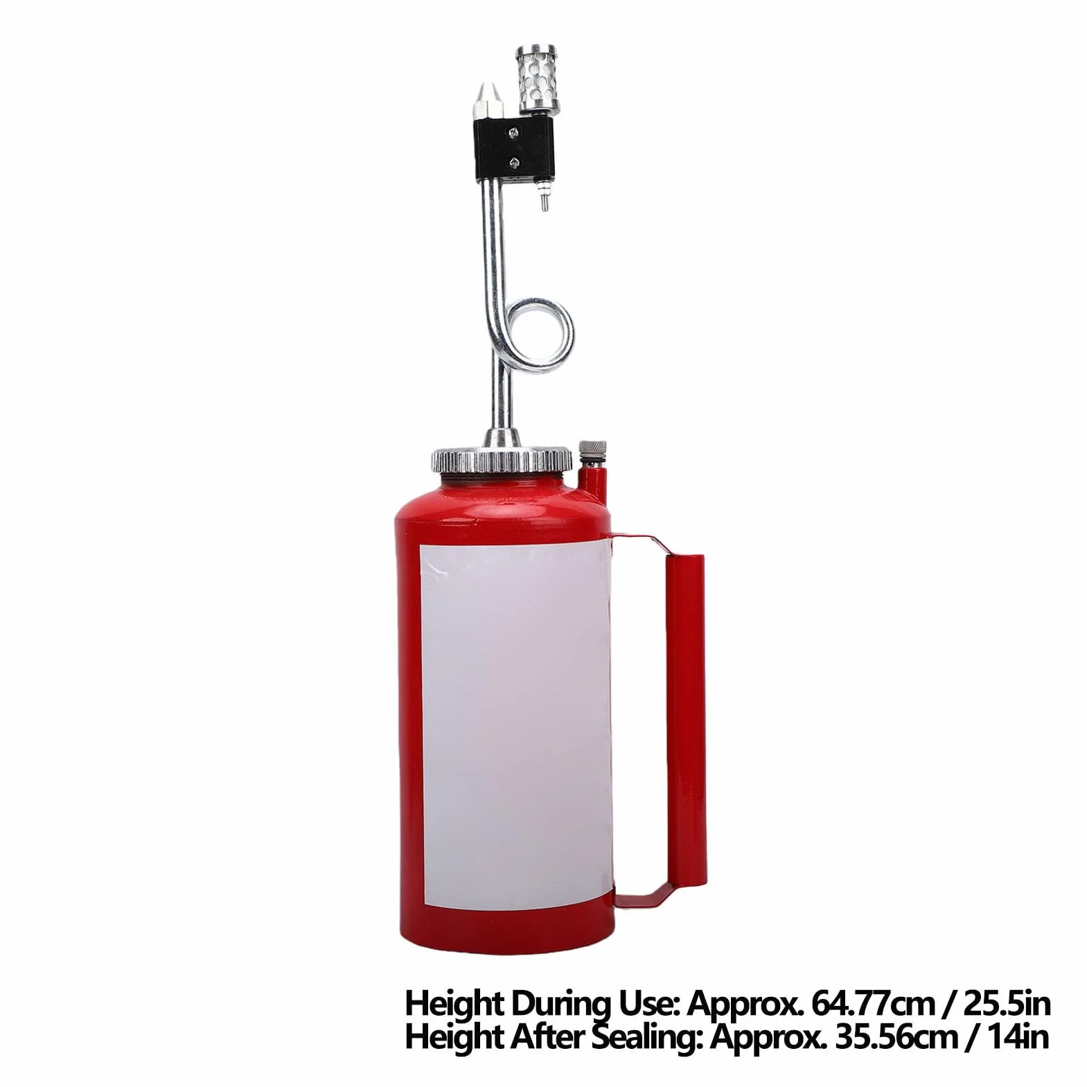 banapoy Antorcha de Goteo Forestal 5L, Antorcha de Goteo de Doble Fondo de Hierro Fundido Resistente para Quemar, Trampa Válvula de Retención, para Incendios Forestales