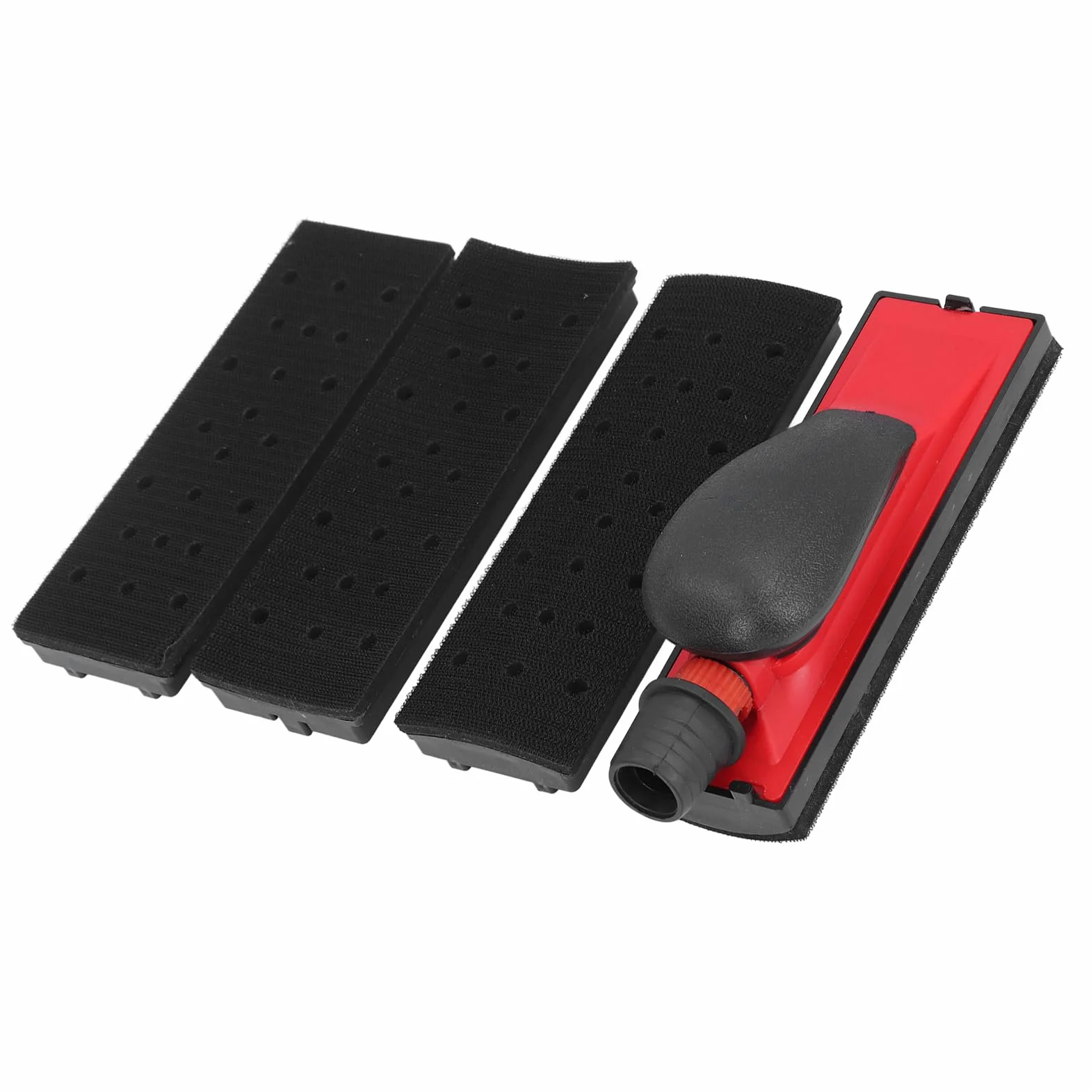 Bloque de Lijado Manual, Fácil de Usar Lijado de Plástico Bloque de Lijado 4 Tipos Chasis Interruptor de Entrada de Aire Ajustable Multifuncional para Limpieza del Hogar