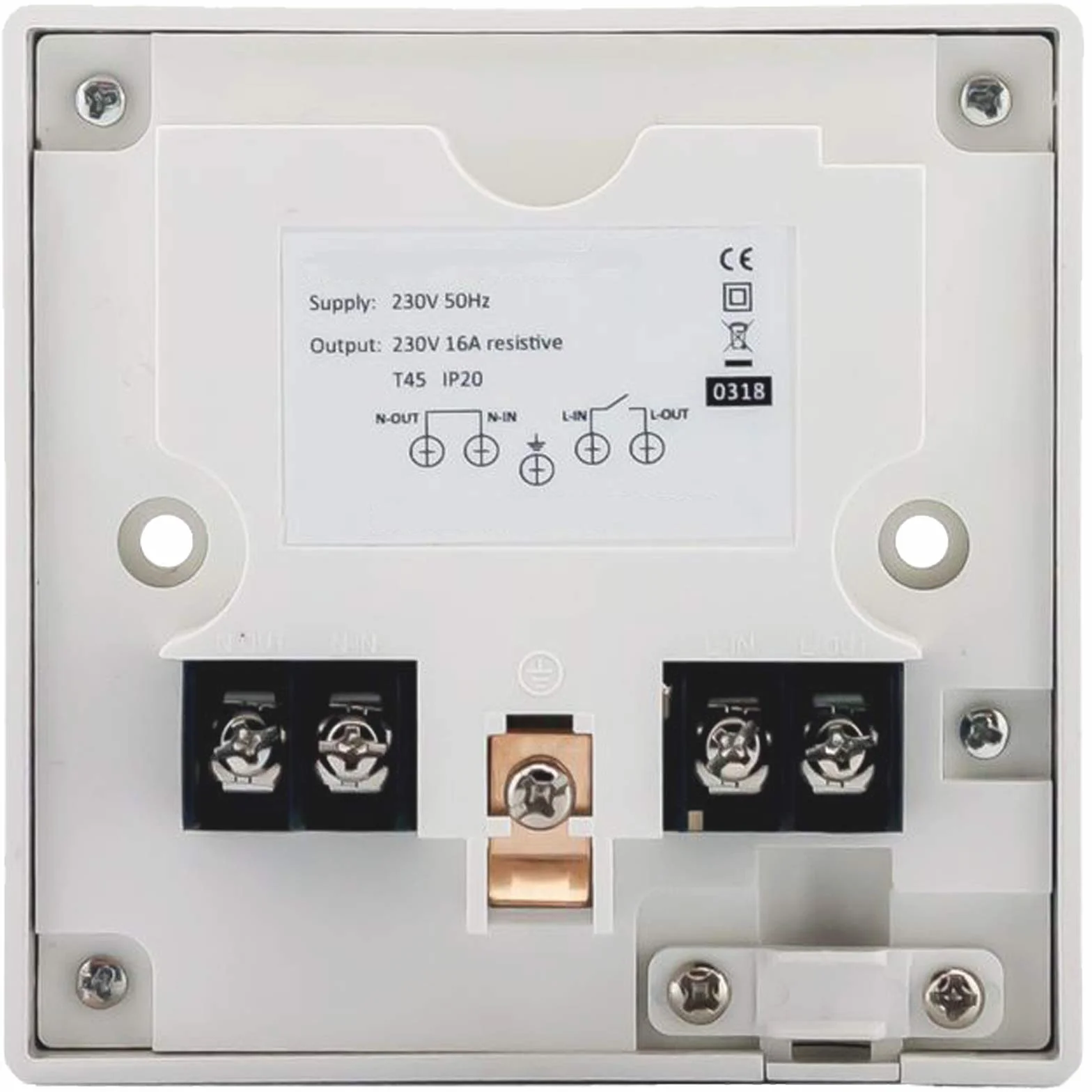 SPARES2GO Temporizador electrónico de ahorro de energía de 15 minutos a 2 horas para calentador de inmersión/habitación