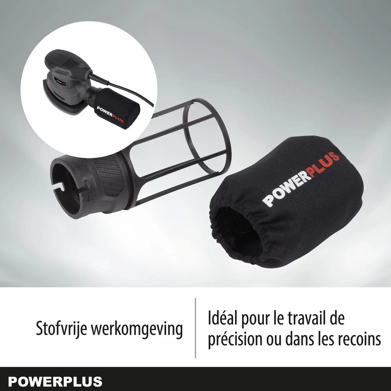 PowerPlus POWE40020 - Lijadora De Mano 140W
