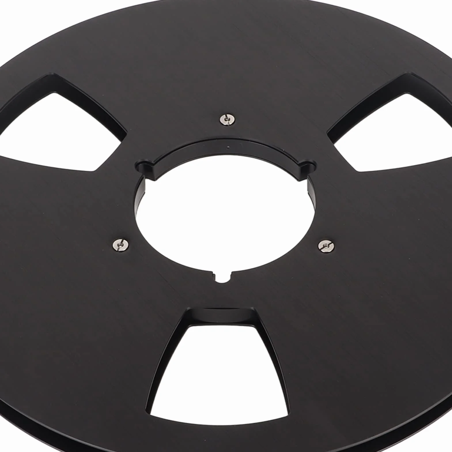 1 Uds. Carrete de Cinta Vacío de 1/4 10 Pulgadas, Carrete Abierto Cinta de Audio Carrete Vacío Carrete de Aluminio Grifo Ereel para Nab Reel. (Negro)