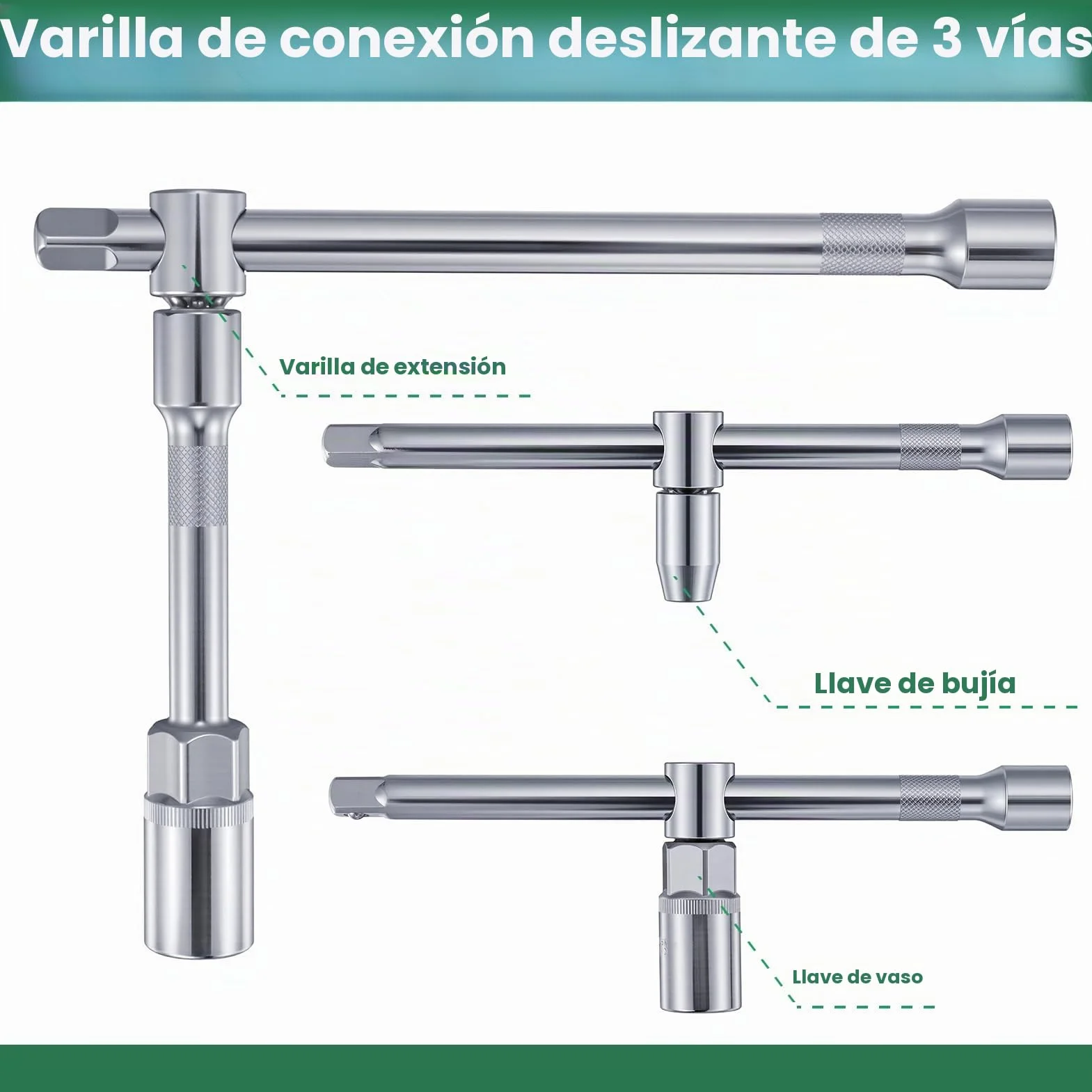 Ginour Juego de Vasos y Llaves de Carraca 138 Piezas 1/4" y 1/2" | Incluye vasos de acero CR-V, puntas, extensiones y adaptadores para reparación de automóviles, mantenimiento y bricolaje.