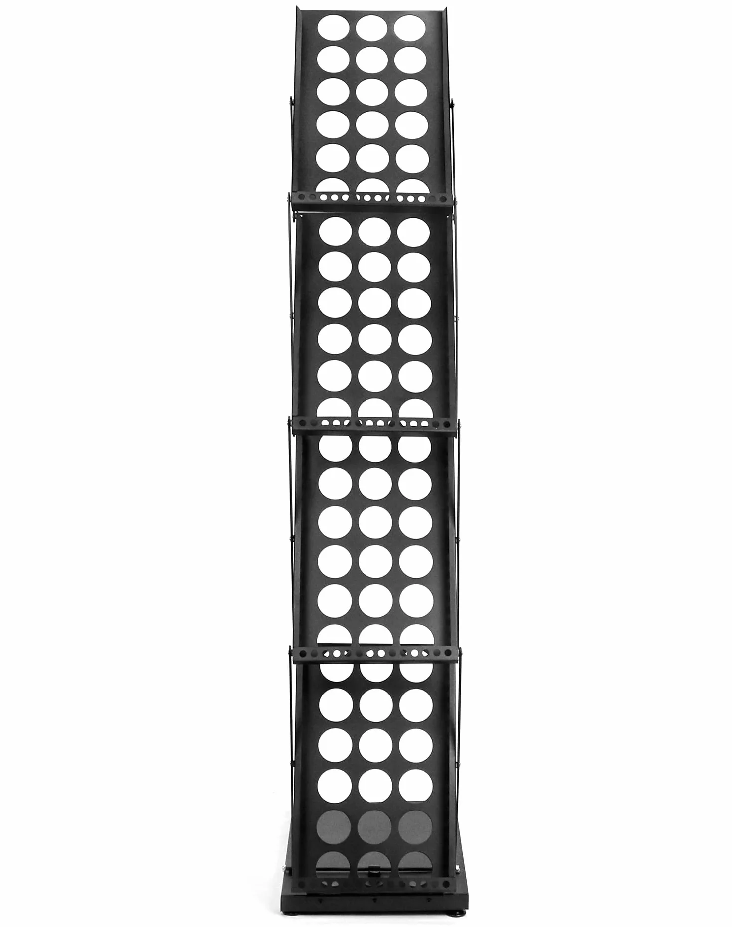 QWORK Expositor De Revistas A4 Plegable Negro
